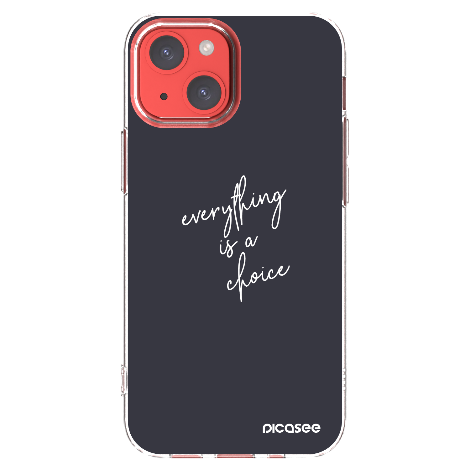 Picasee διαφανής θήκη σιλικόνης Apple iPhone 13 mini - Everything is a choice