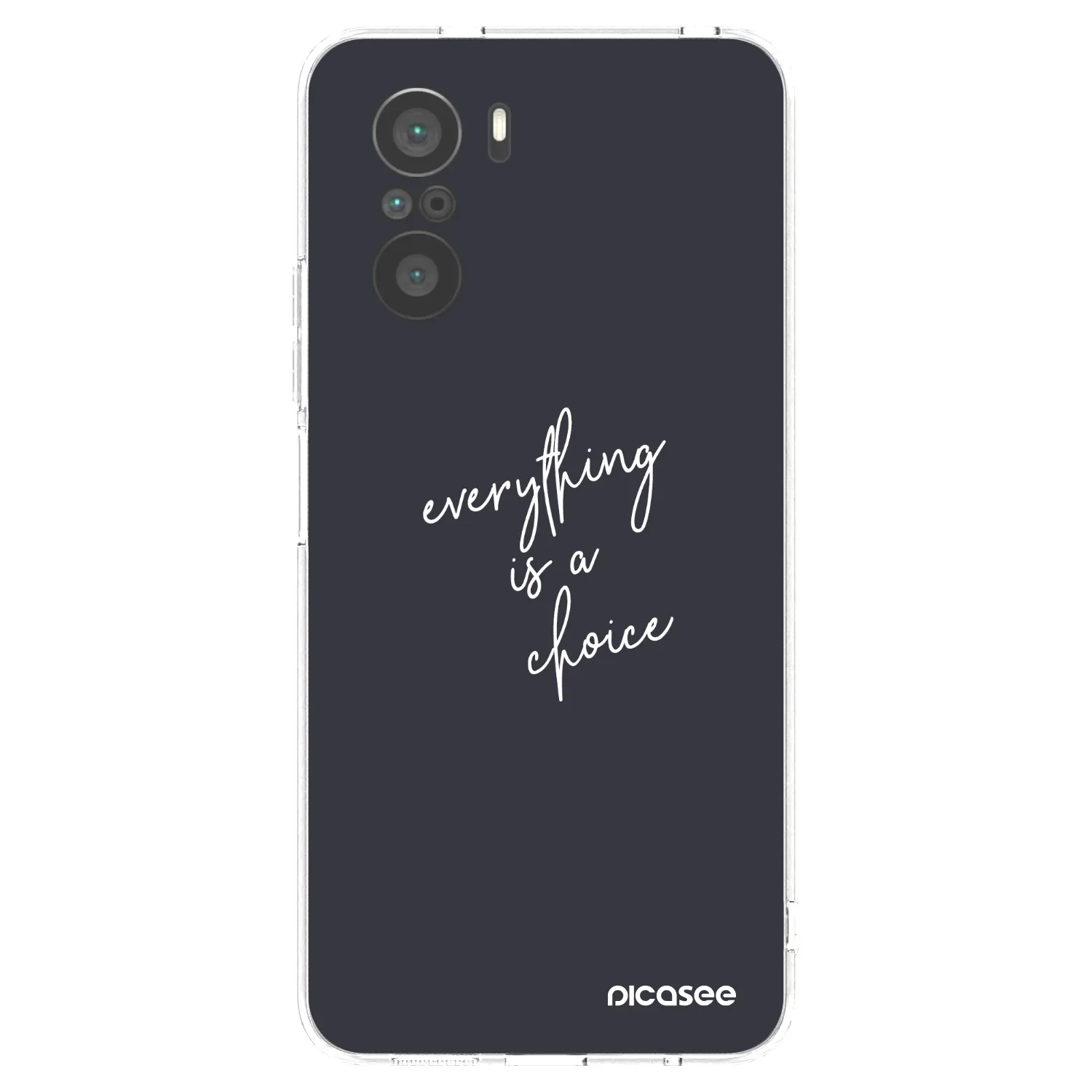 Picasee διαφανής θήκη σιλικόνης Xiaomi Poco F3 - Everything is a choice