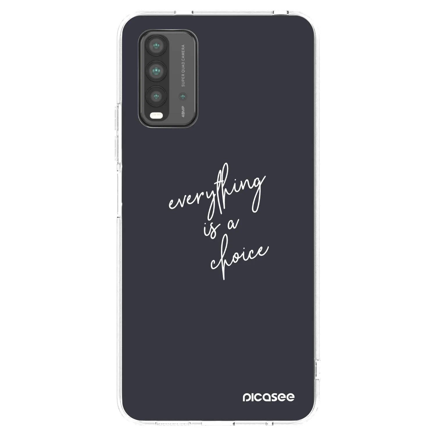 Picasee διαφανής θήκη σιλικόνης Xiaomi Redmi 9T - Everything is a choice