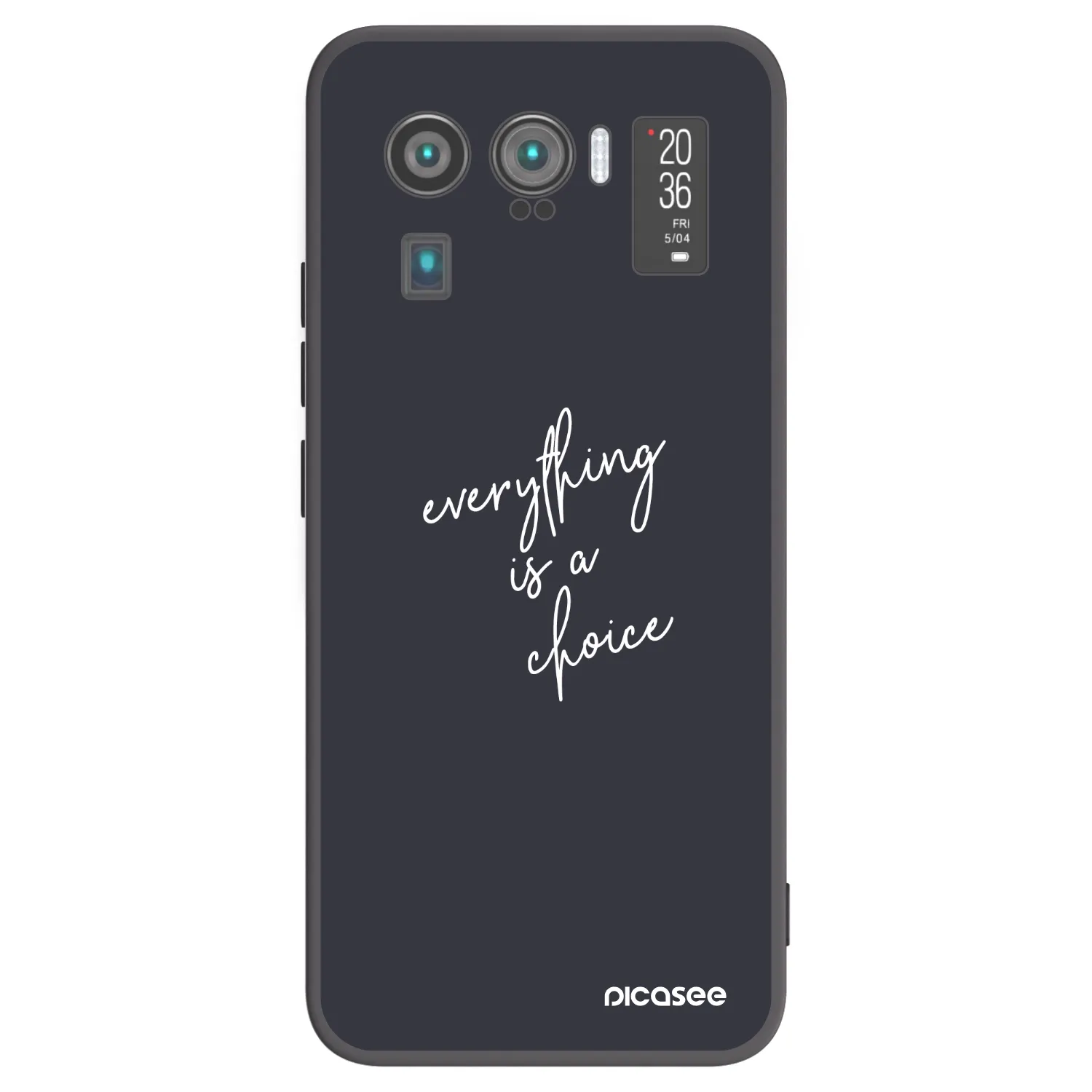 Picasee Μαύρη θήκη σιλικόνης για Xiaomi Mi 11 Ultra - Everything is a choice