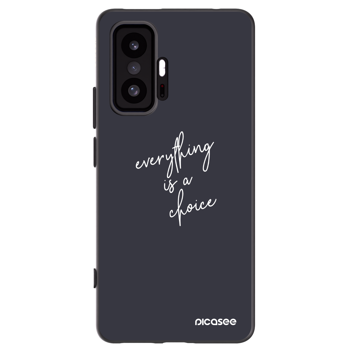 Picasee Μαύρη θήκη σιλικόνης για Xiaomi 11T Pro - Everything is a choice