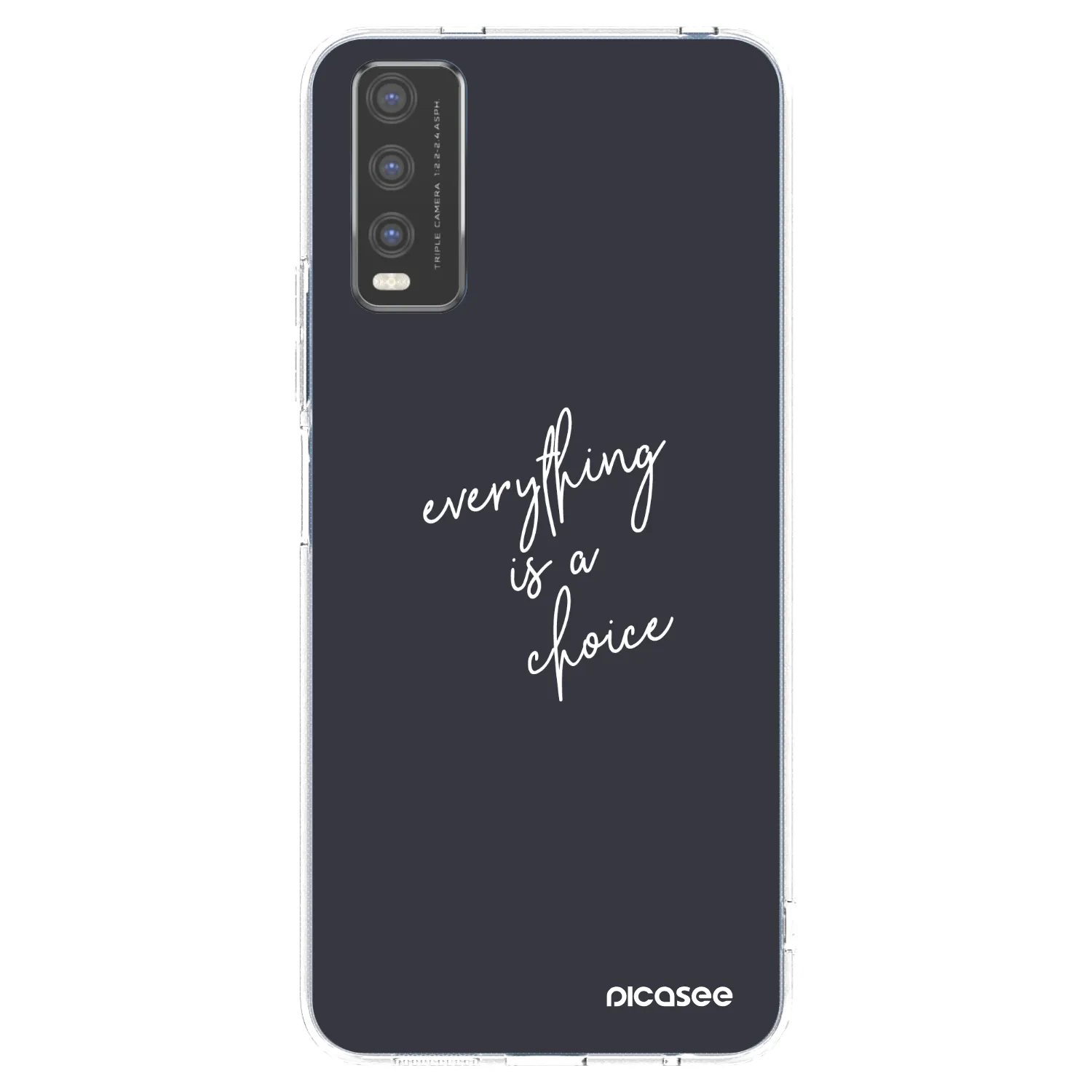 Picasee διαφανής θήκη σιλικόνης Vivo Y20s - Everything is a choice