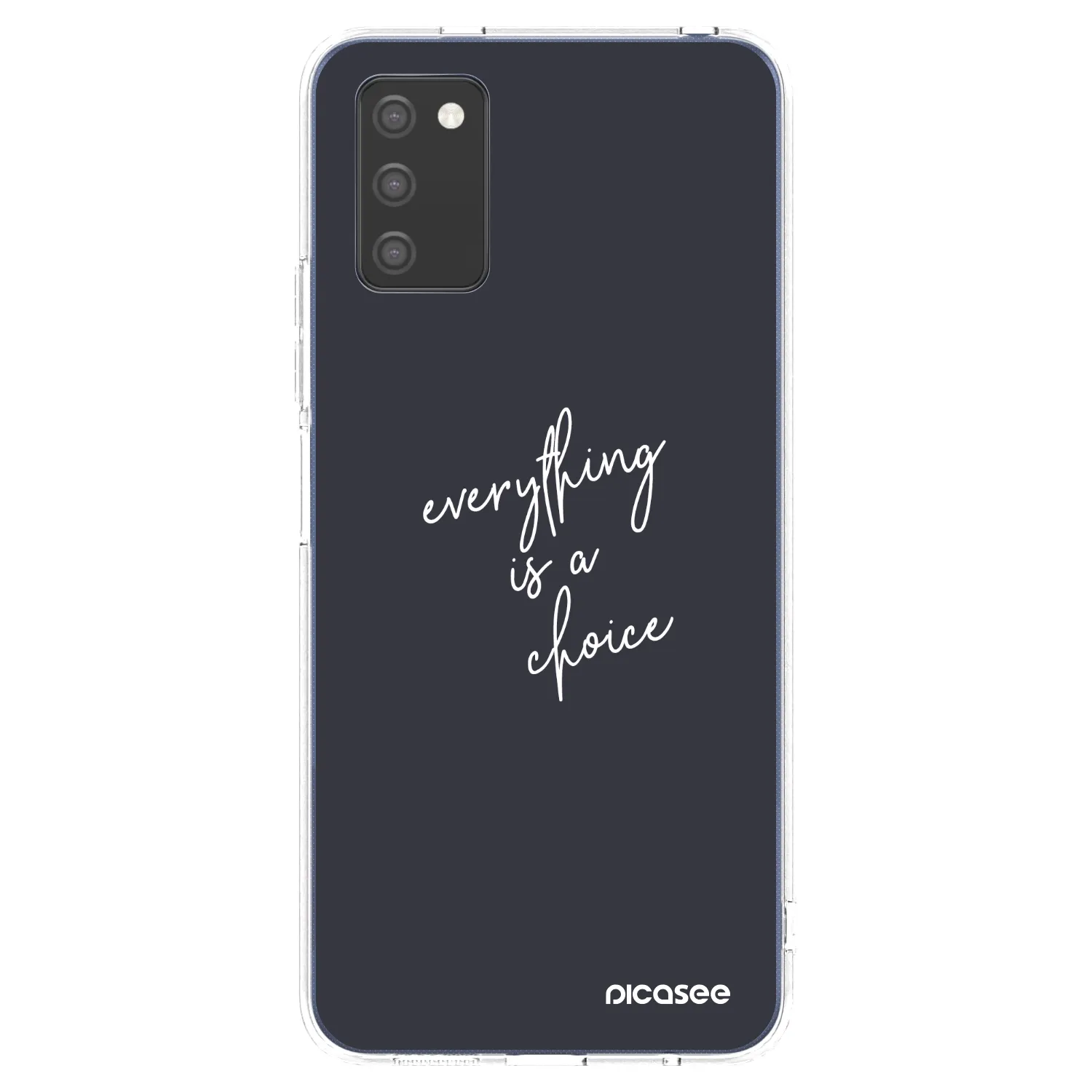 Picasee διαφανής θήκη σιλικόνης Samsung Galaxy A03s A037G - Everything is a choice