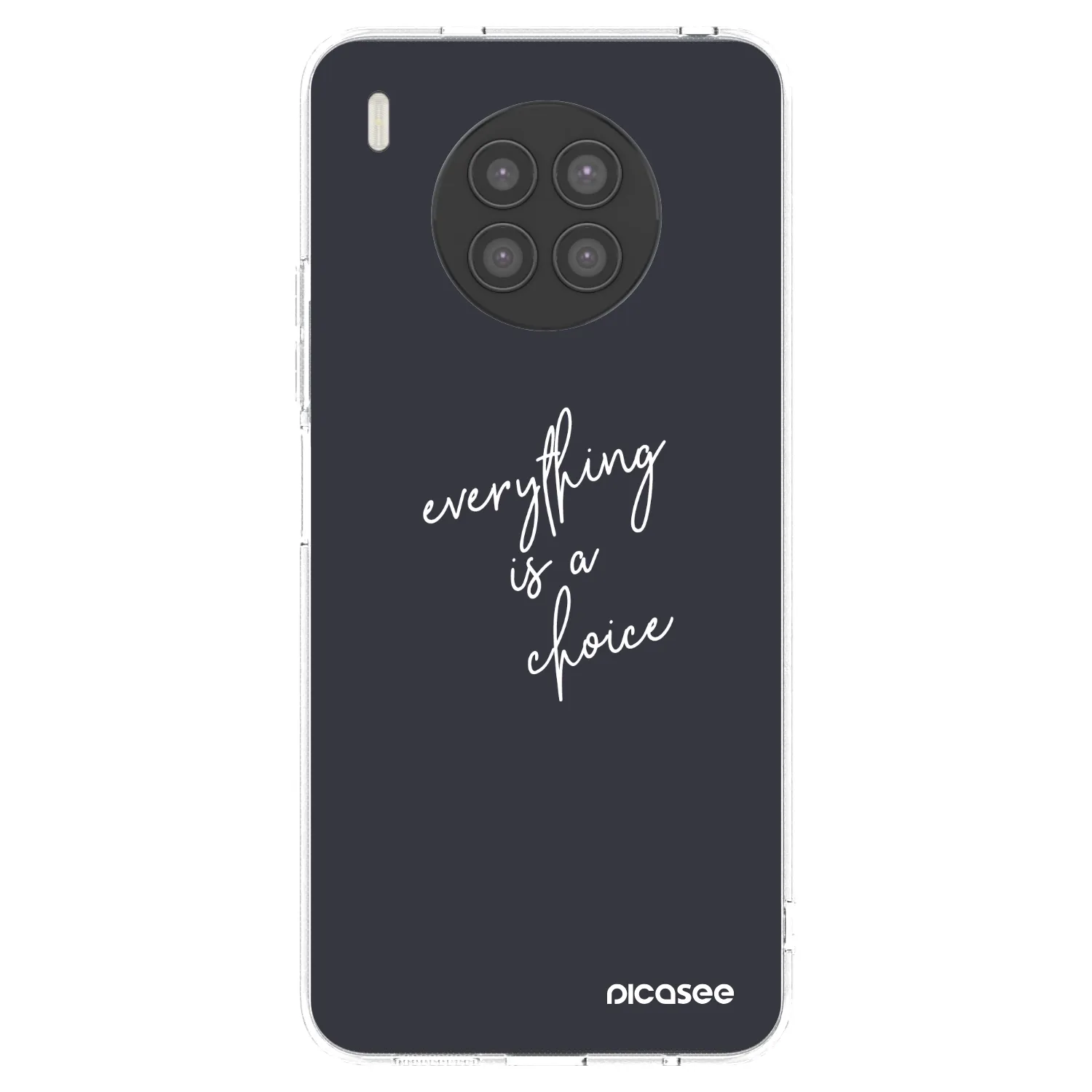 Picasee διαφανής θήκη σιλικόνης Huawei Nova 8i - Everything is a choice