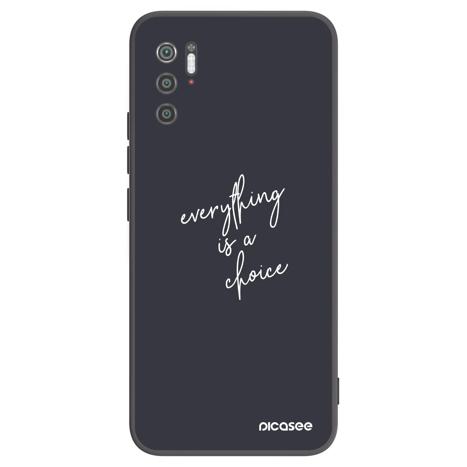 Picasee Μαύρη θήκη σιλικόνης για Xiaomi Poco M3 Pro 5G - Everything is a choice