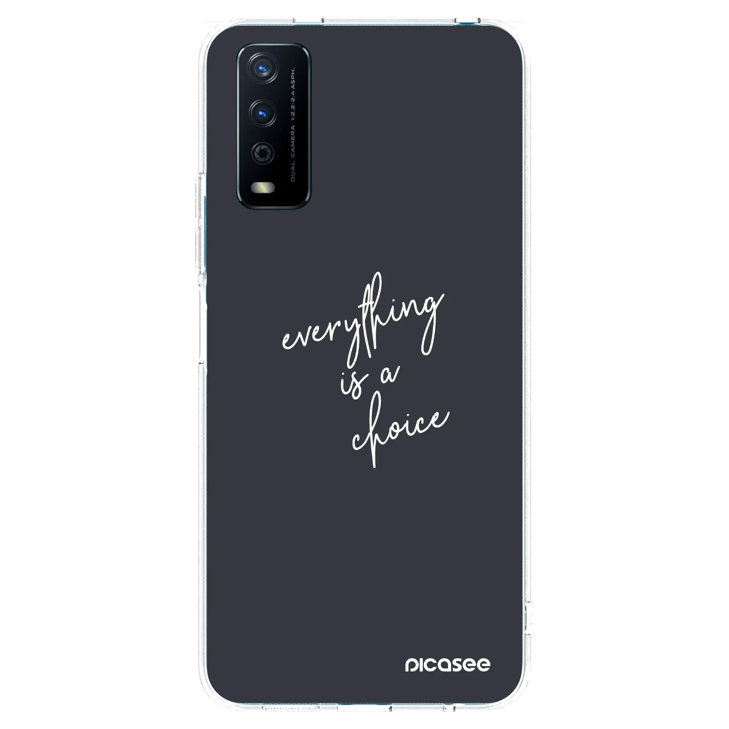 Picasee διαφανής θήκη σιλικόνης Vivo Y11s - Everything is a choice