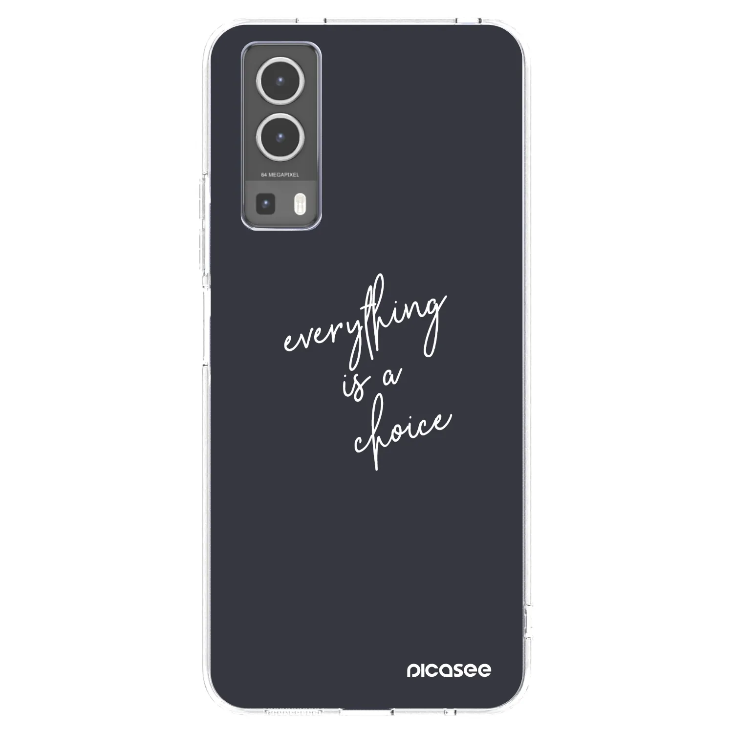 Picasee διαφανής θήκη σιλικόνης Vivo Y72 5G - Everything is a choice