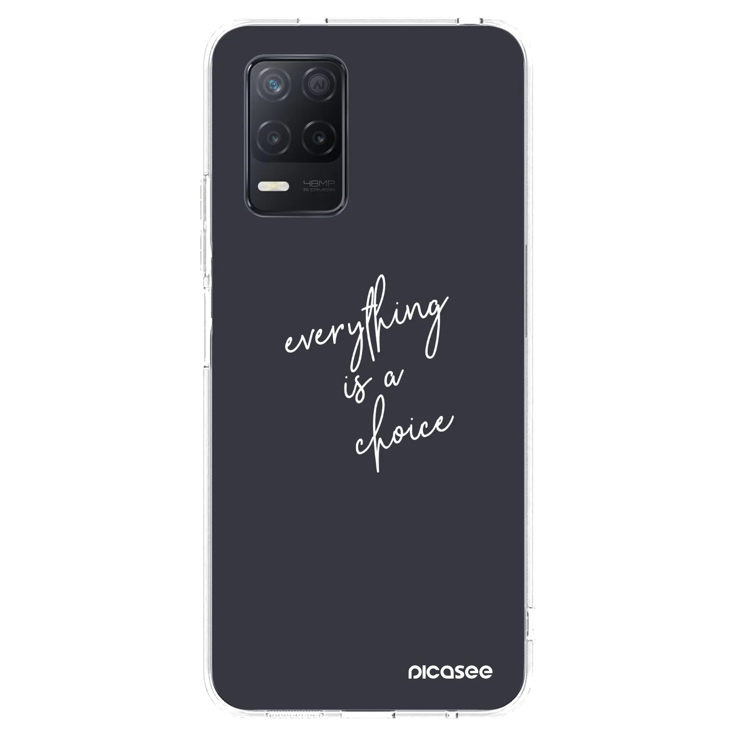Picasee διαφανής θήκη σιλικόνης Realme 8 5G - Everything is a choice
