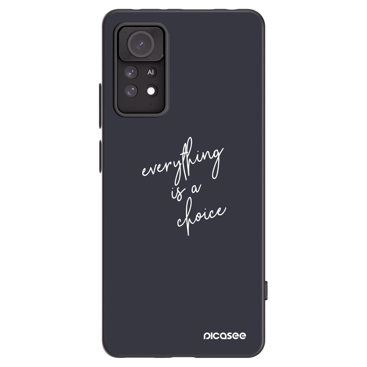 Picasee Μαύρη θήκη σιλικόνης για Xiaomi Redmi Note 11 Pro - Everything is a choice
