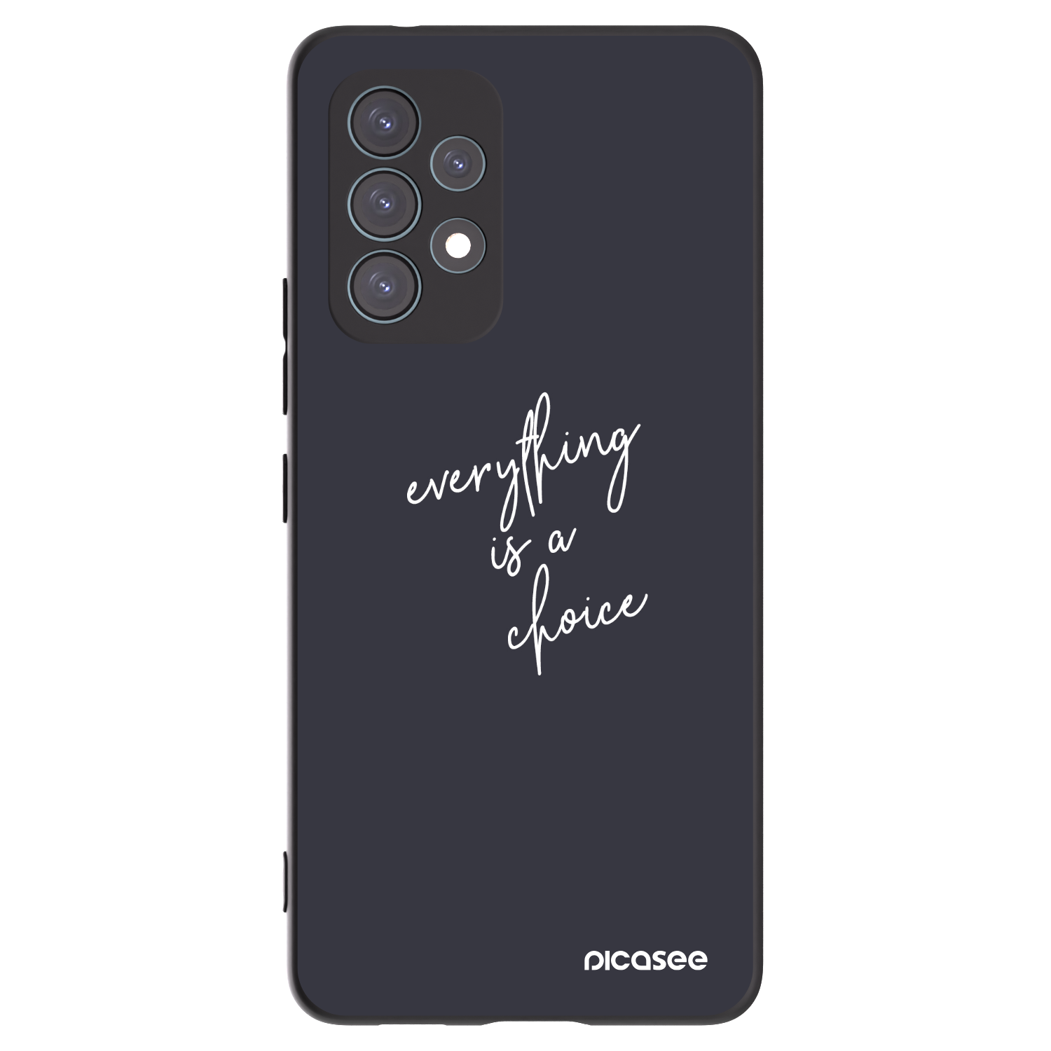 Picasee Μαύρη θήκη σιλικόνης για Samsung Galaxy A53 5G A536 - Everything is a choice