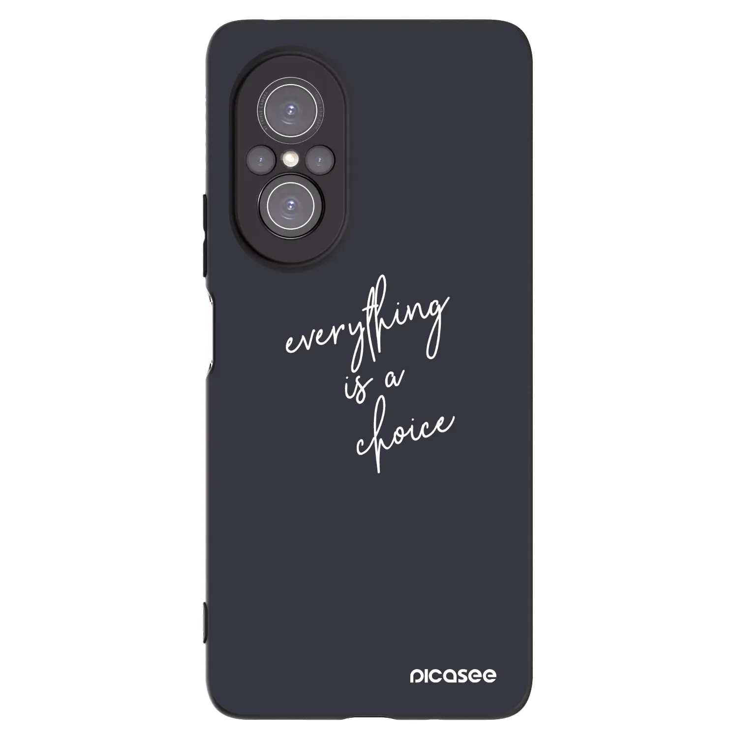 Picasee Μαύρη θήκη σιλικόνης για Huawei Nova 9 SE - Everything is a choice