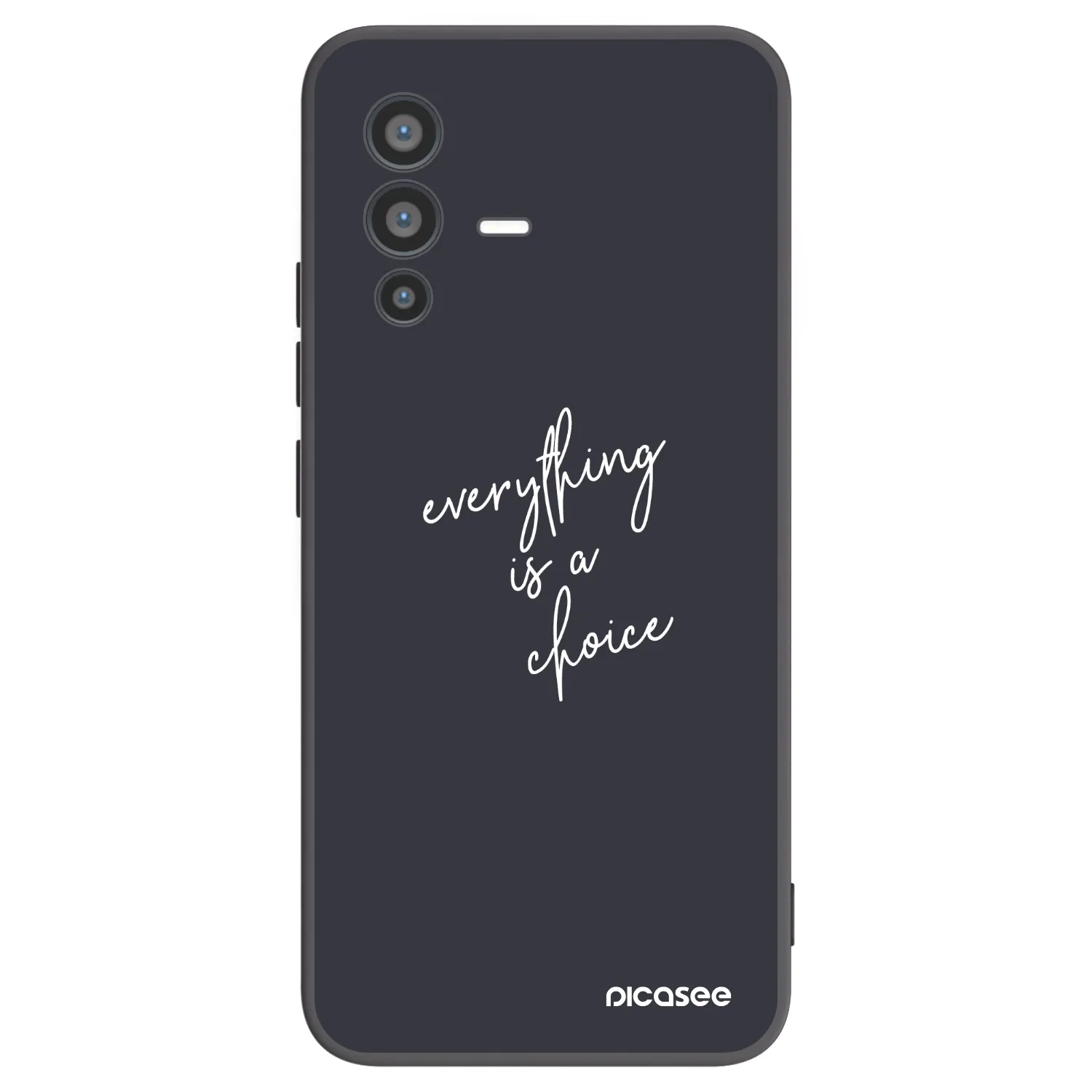 Picasee Μαύρη θήκη σιλικόνης για Vivo V23 5G - Everything is a choice