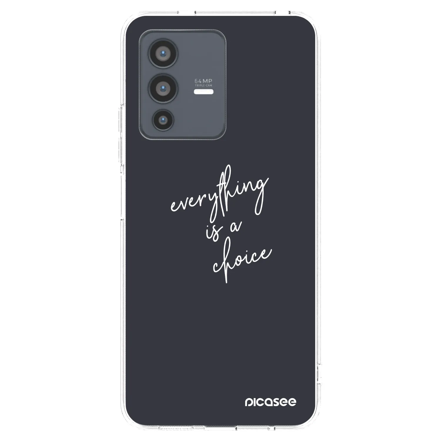 Picasee διαφανής θήκη σιλικόνης Vivo V23 5G - Everything is a choice