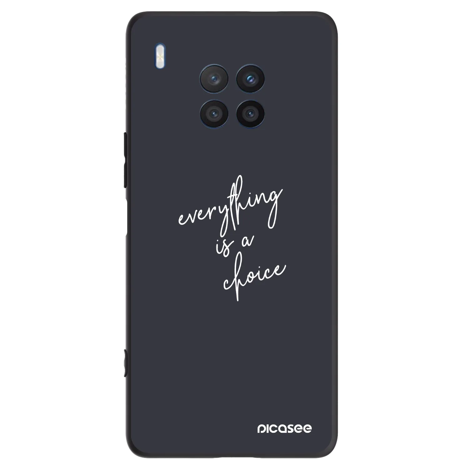 Picasee Μαύρη θήκη σιλικόνης για Honor 50 Lite - Everything is a choice