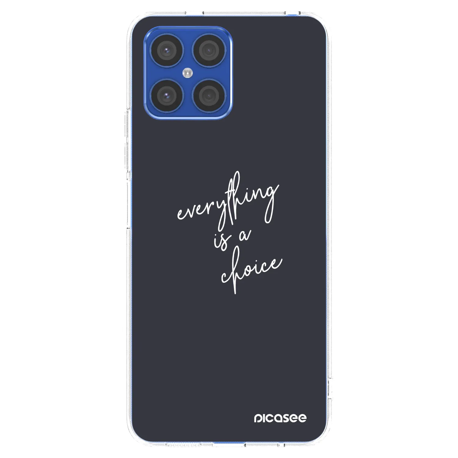 Picasee διαφανής θήκη σιλικόνης Honor X8 4G - Everything is a choice