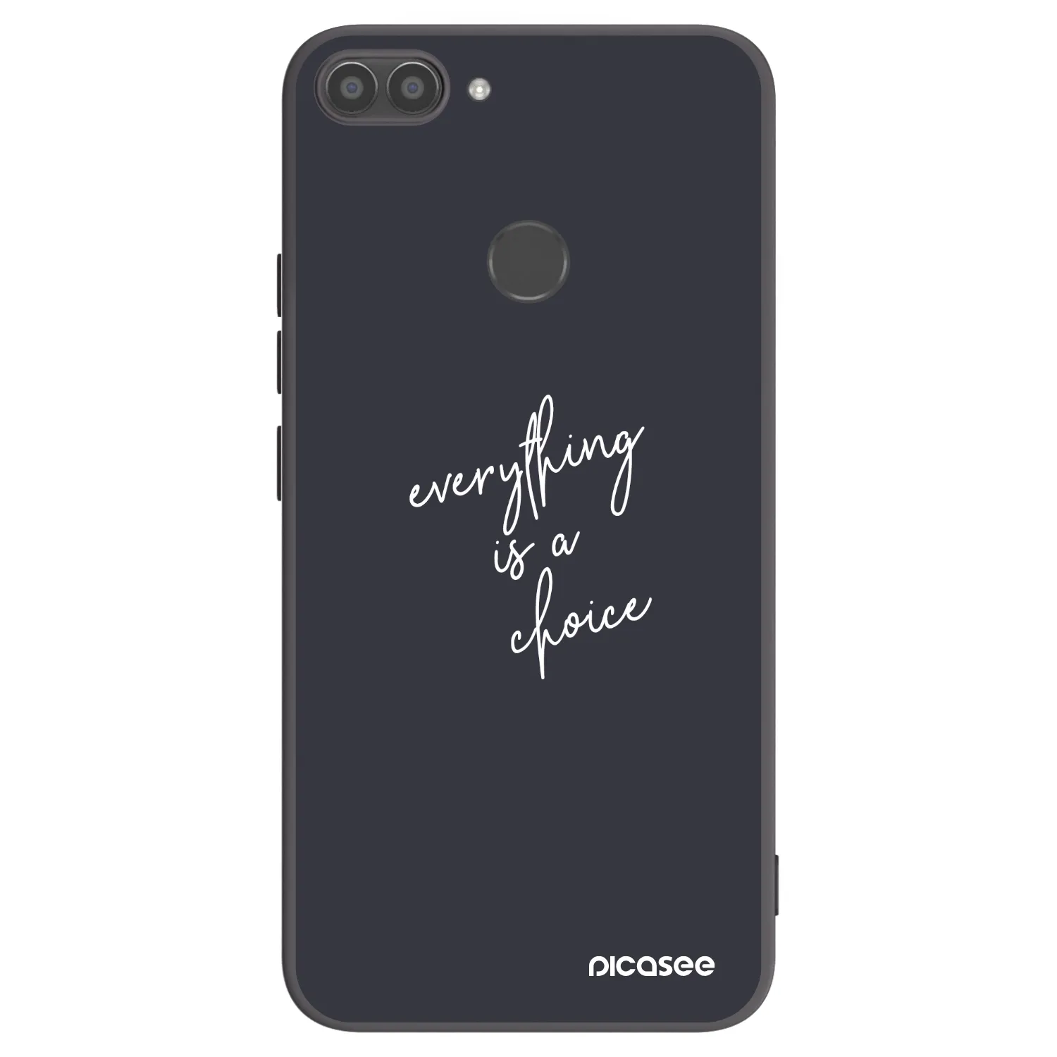 Picasee Μαύρη θήκη σιλικόνης για Huawei P Smart - Everything is a choice