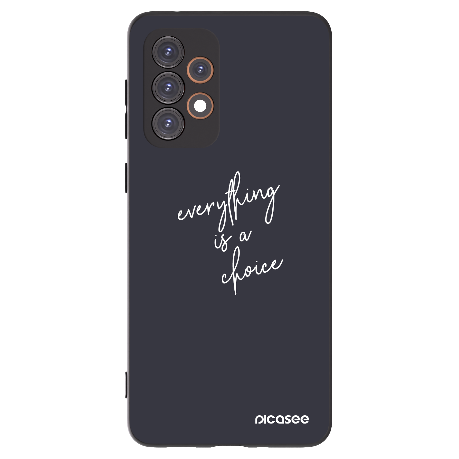 Picasee Μαύρη θήκη σιλικόνης για Samsung Galaxy A33 5G A336 - Everything is a choice