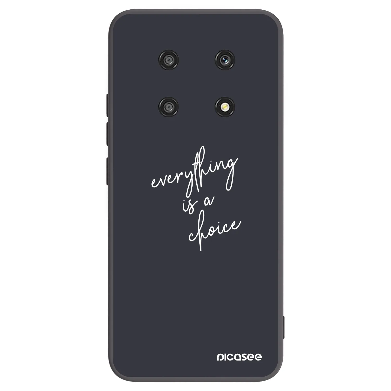 Picasee Μαύρη θήκη σιλικόνης για Honor Magic4 Lite 5G - Everything is a choice