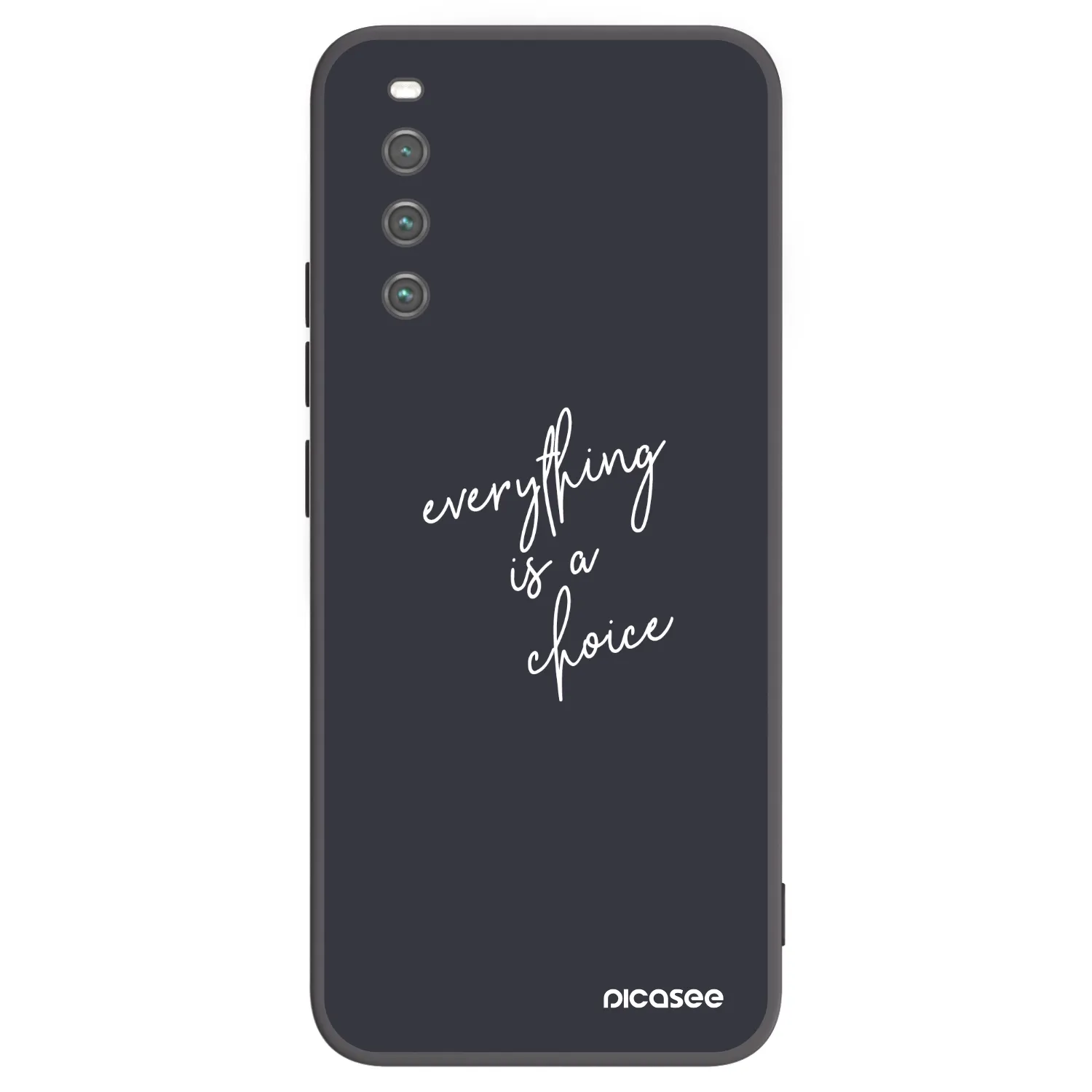 Picasee Μαύρη θήκη σιλικόνης για Sony Xperia 10 IV 5G - Everything is a choice