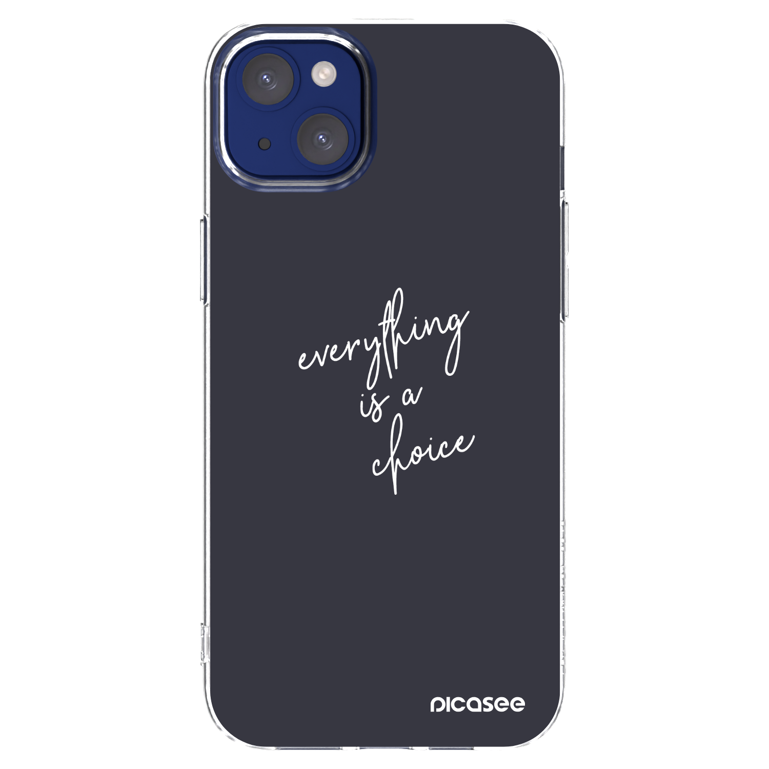 Picasee διαφανής θήκη σιλικόνης Apple iPhone 14 Plus - Everything is a choice
