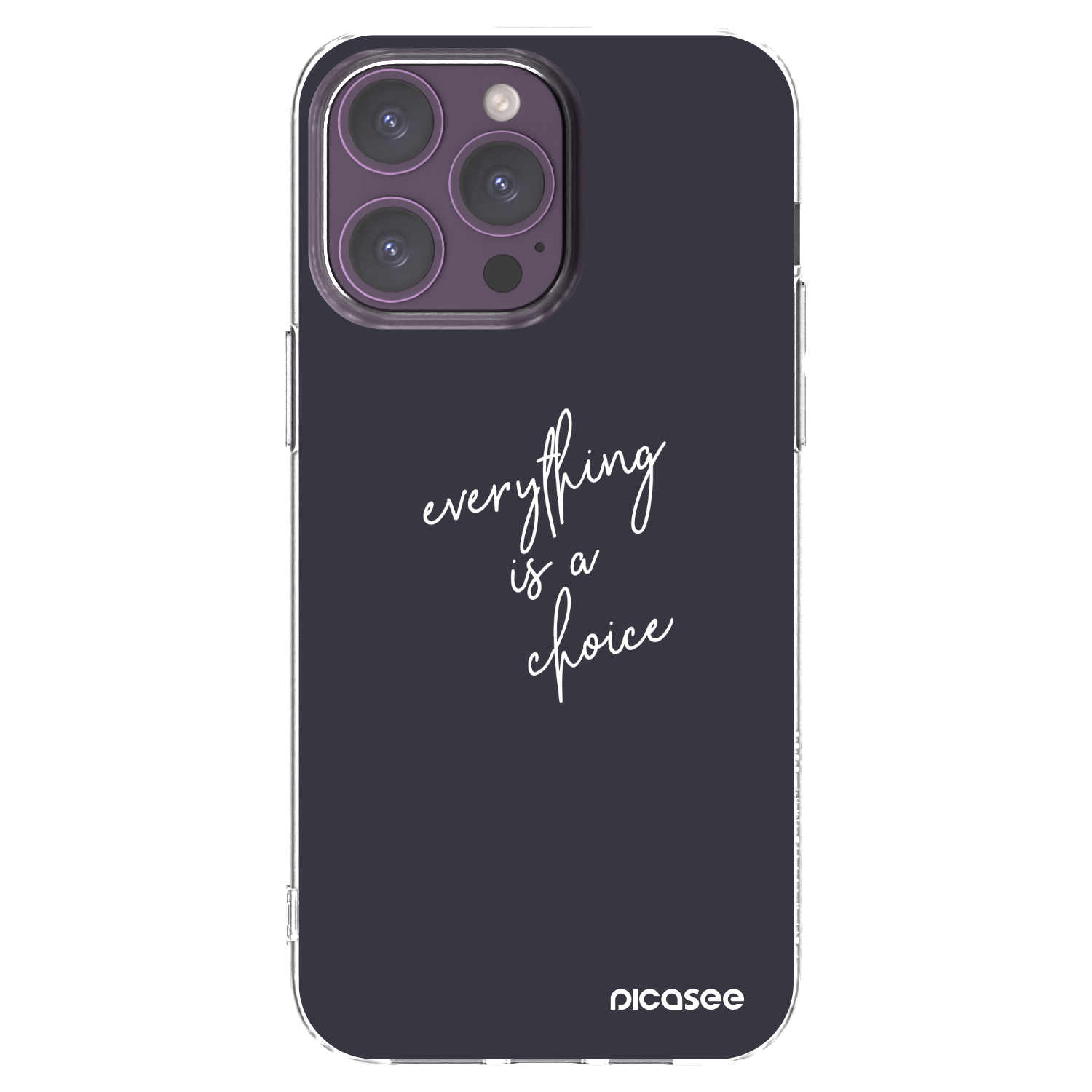 Picasee διαφανής θήκη σιλικόνης Apple iPhone 14 Pro Max - Everything is a choice