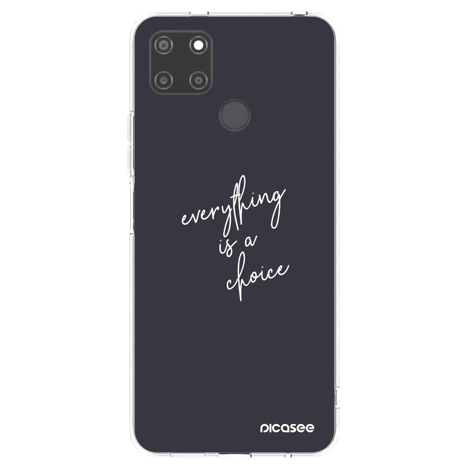 Picasee διαφανής θήκη σιλικόνης Realme C21Y - Everything is a choice