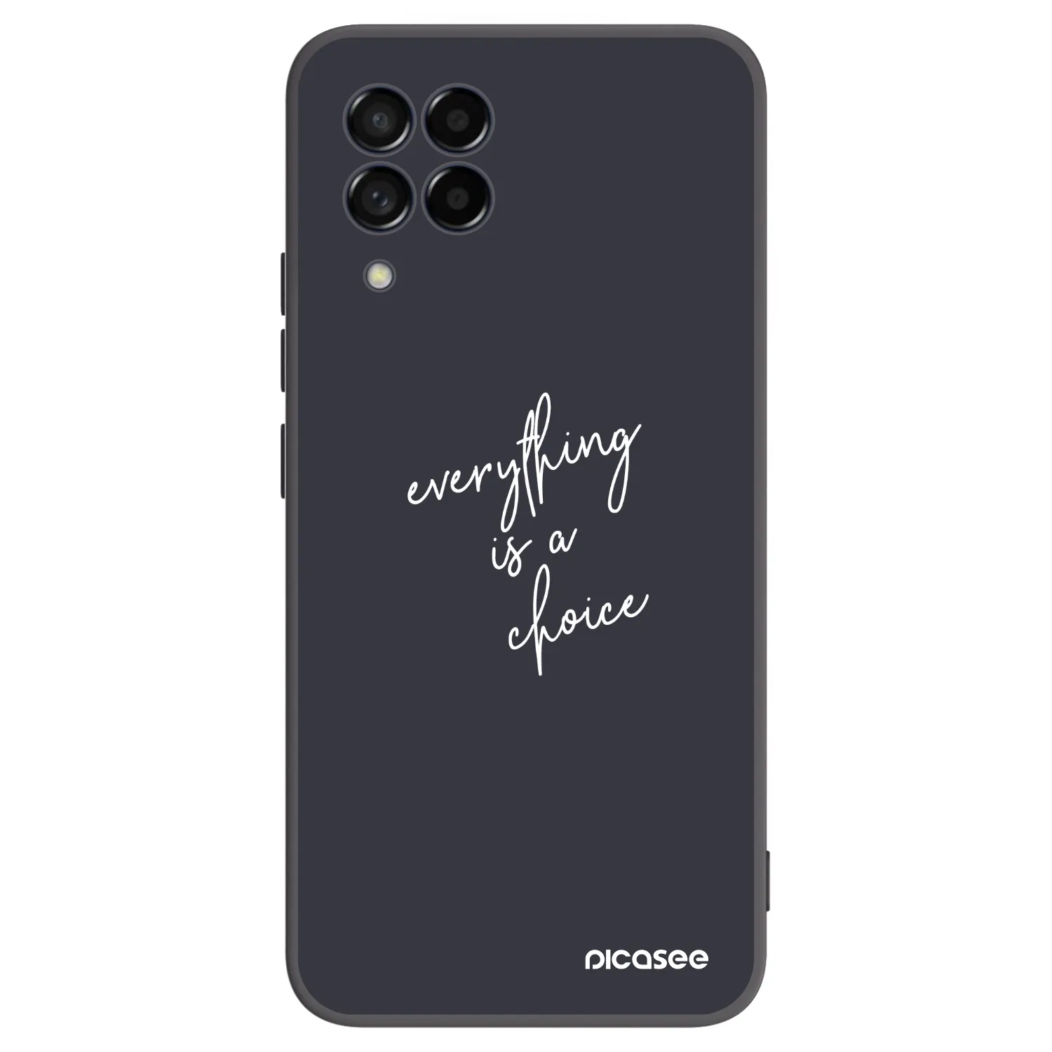 Picasee Μαύρη θήκη σιλικόνης για Samsung Galaxy M53 5G - Everything is a choice