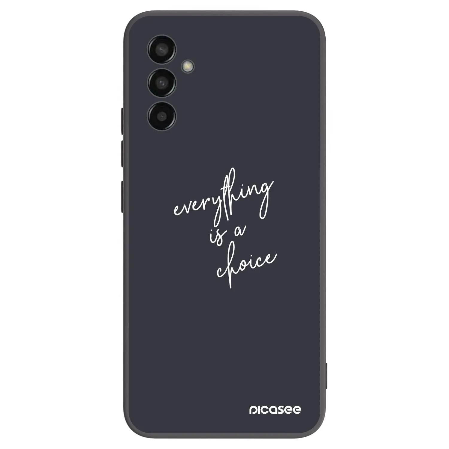 Picasee Μαύρη θήκη σιλικόνης για Samsung Galaxy M13 M135F - Everything is a choice