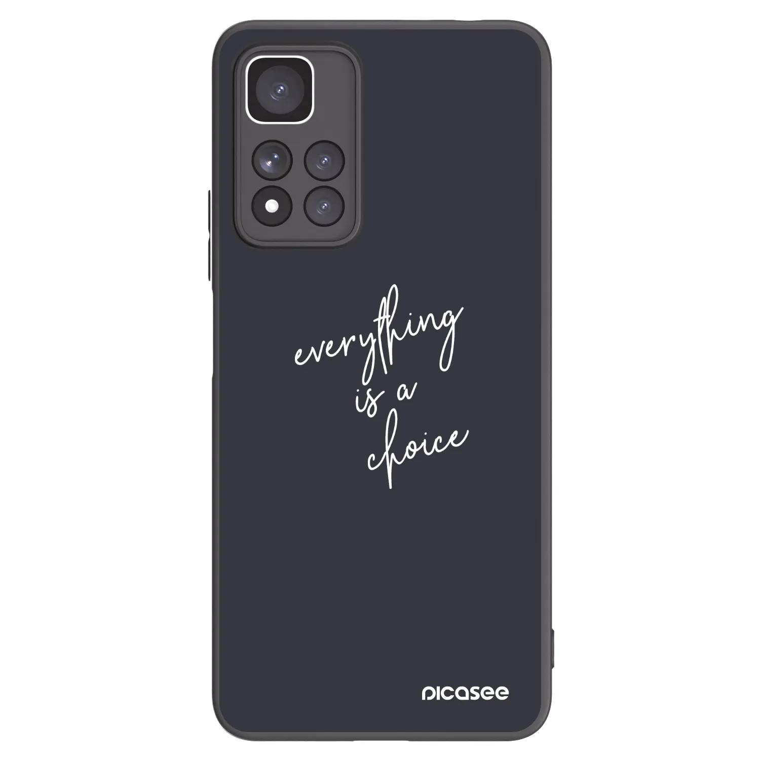 Picasee Μαύρη θήκη σιλικόνης για Xiaomi Redmi Note 11 Pro+ 5G - Everything is a choice