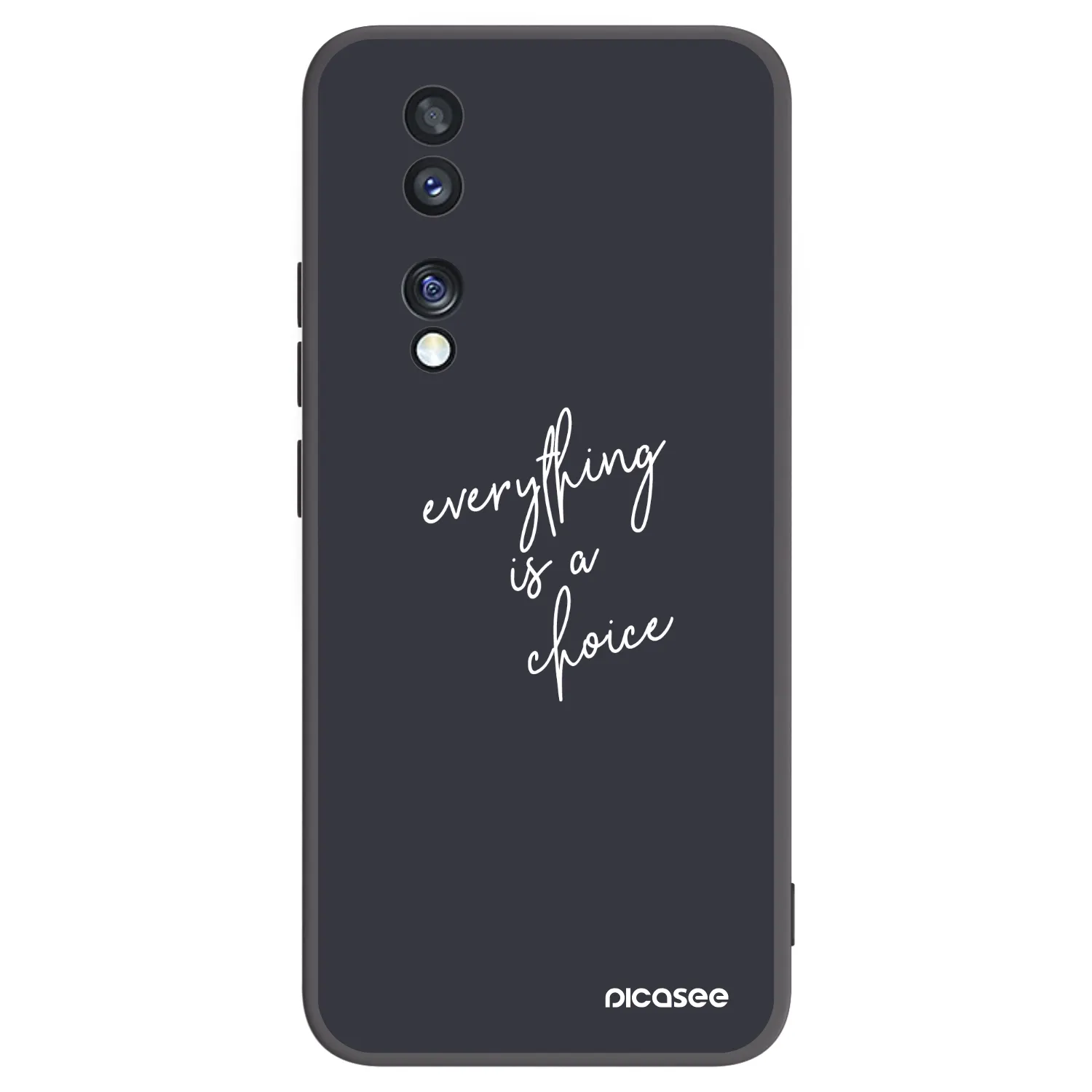 Picasee Μαύρη θήκη σιλικόνης για Honor 70 - Everything is a choice