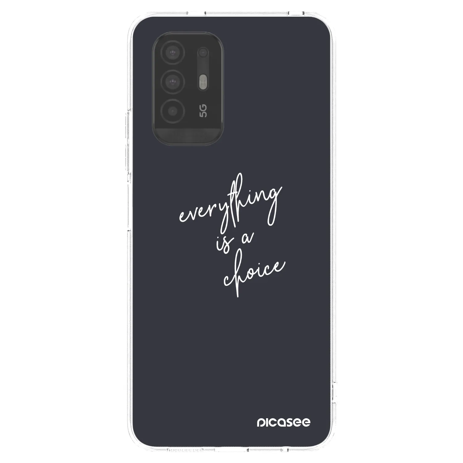Picasee διαφανής θήκη σιλικόνης OPPO A94 5G - Everything is a choice