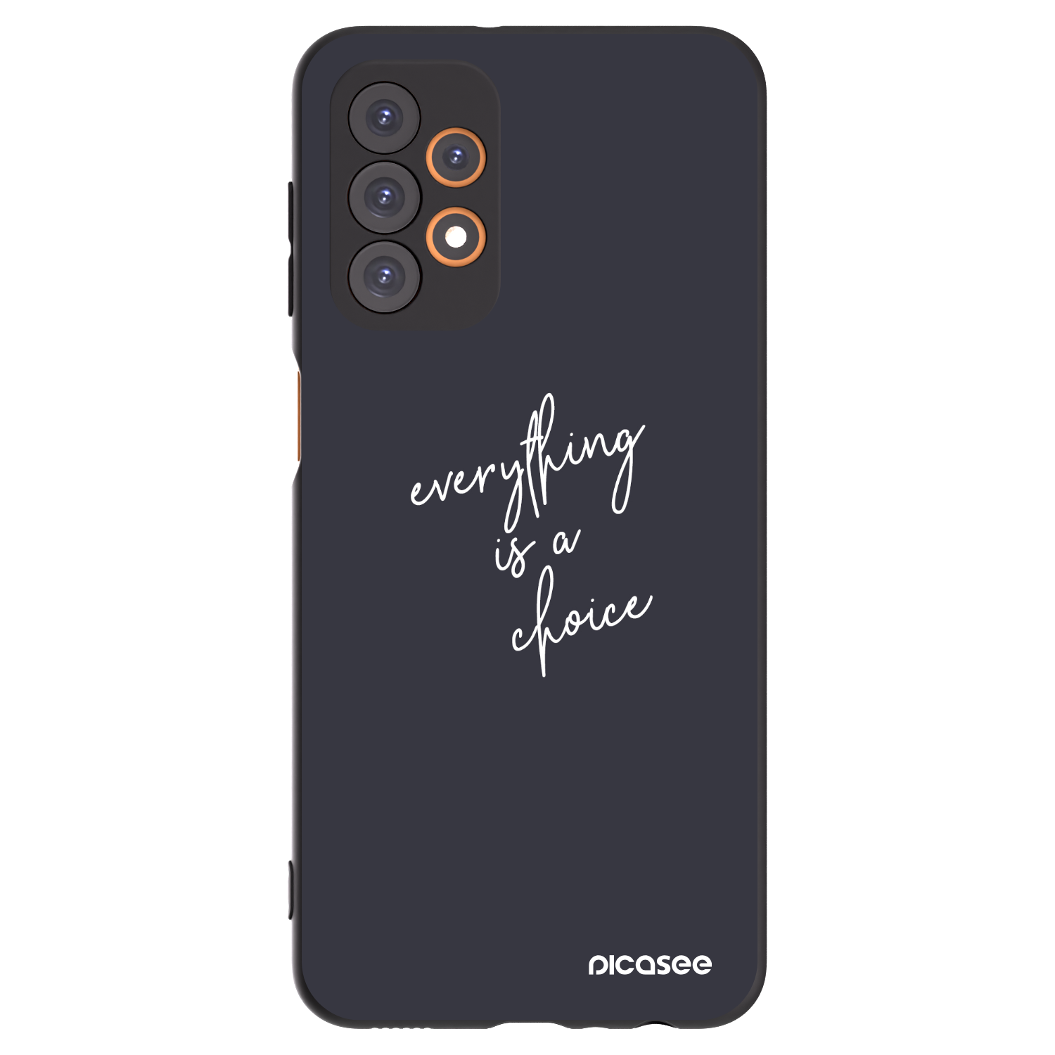 Picasee Μαύρη θήκη σιλικόνης για Samsung Galaxy A23 A236B 5G - Everything is a choice