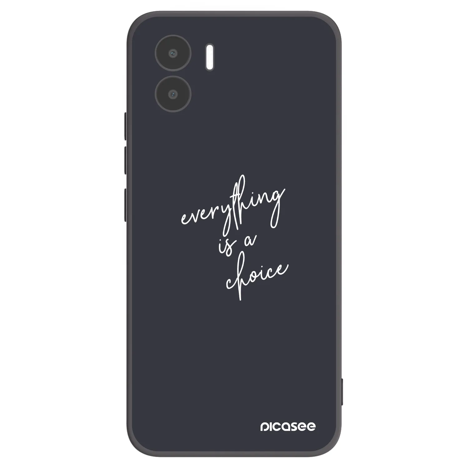 Picasee Μαύρη θήκη σιλικόνης για Xiaomi Redmi A1 - Everything is a choice