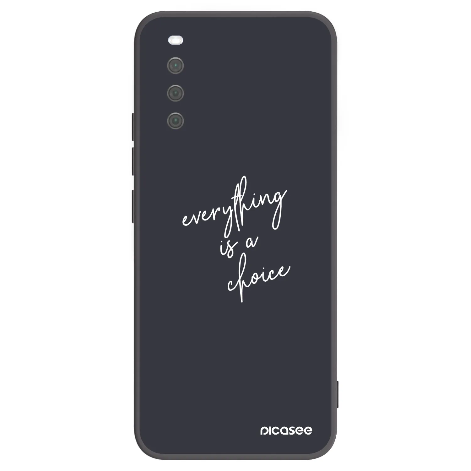 Picasee Μαύρη θήκη σιλικόνης για Sony Xperia 10 III - Everything is a choice