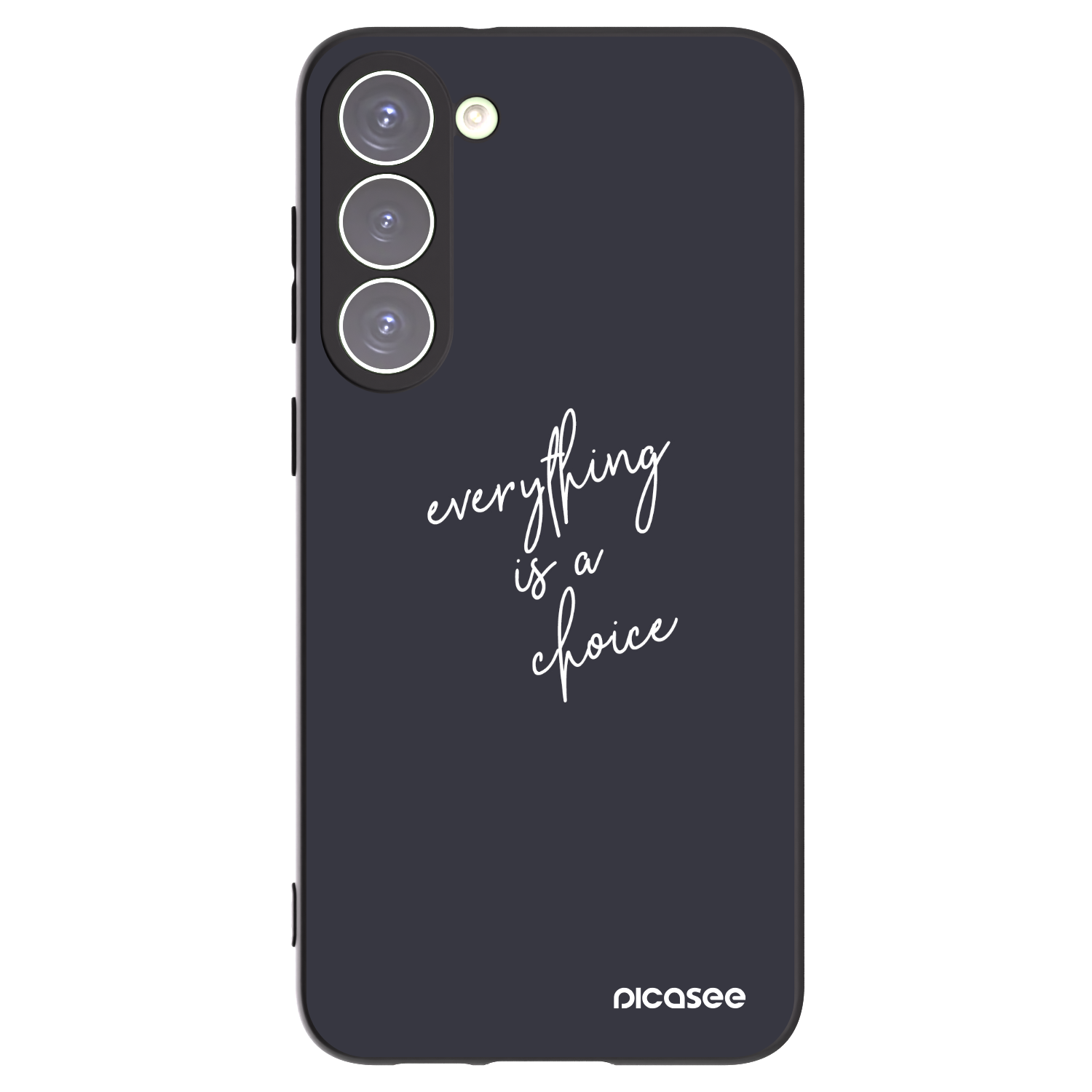 Picasee Μαύρη θήκη σιλικόνης για Samsung Galaxy S23+ 5G - Everything is a choice
