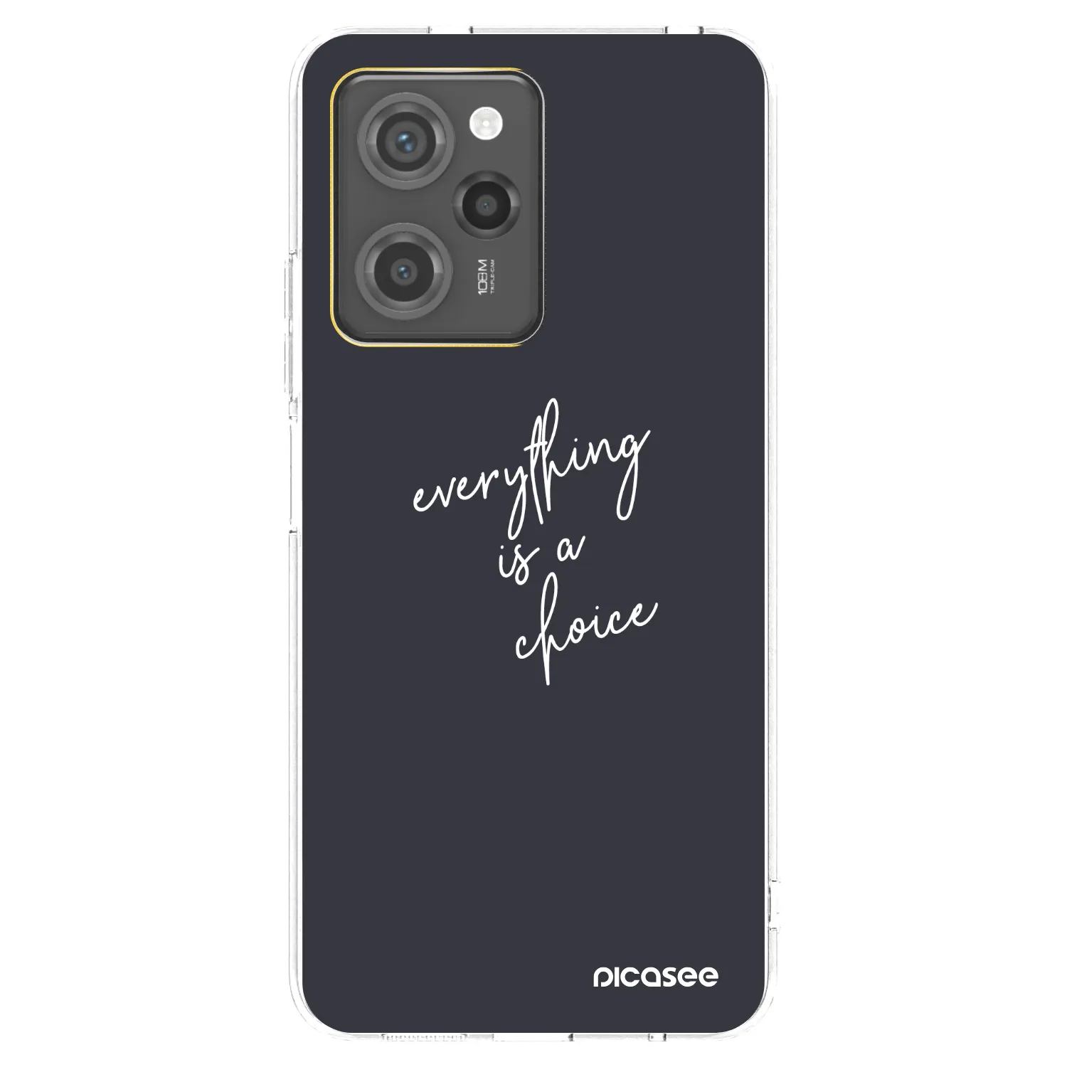 Picasee διαφανής θήκη σιλικόνης Xiaomi Poco X5 Pro - Everything is a choice