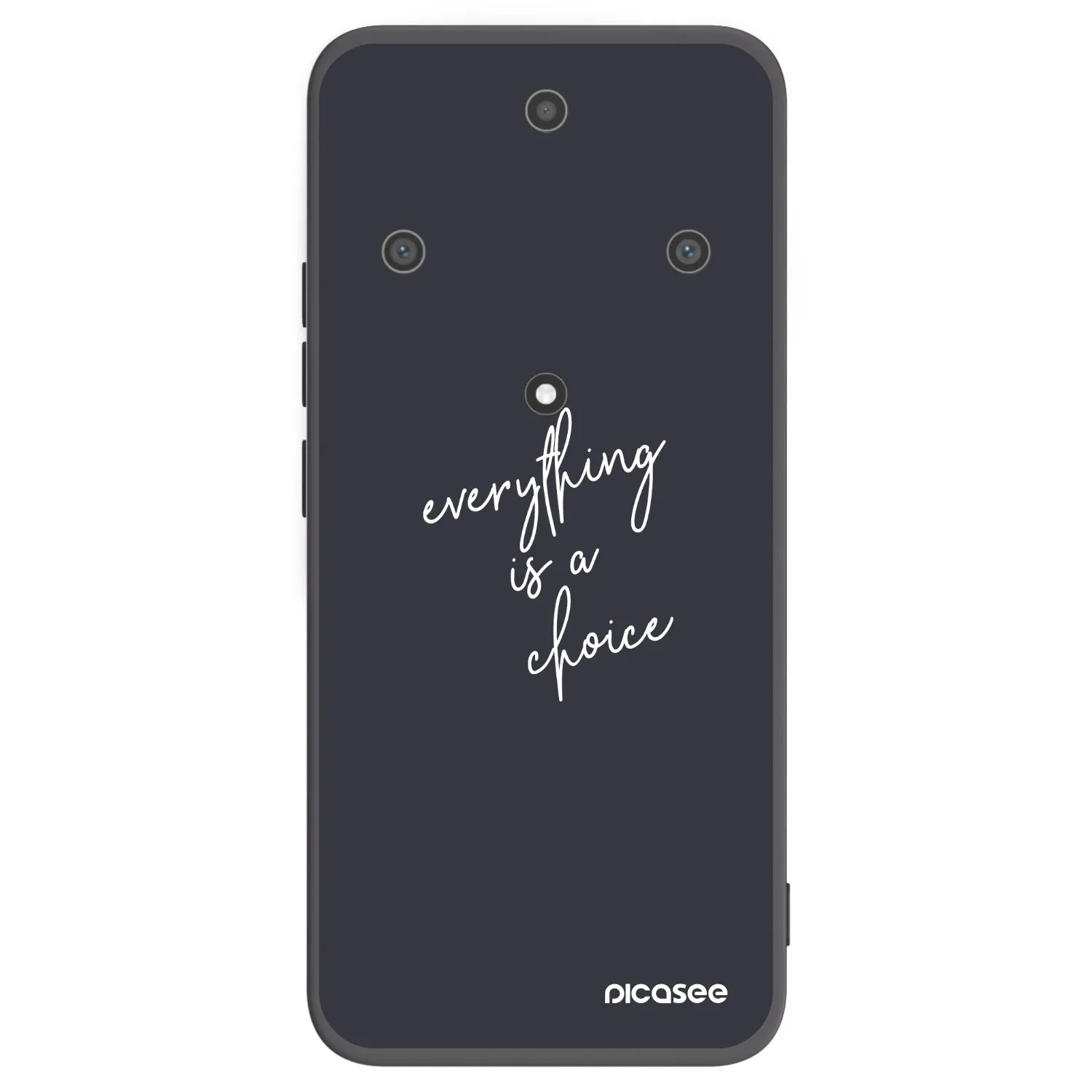 Picasee Μαύρη θήκη σιλικόνης για Honor Magic5 Lite 5G - Everything is a choice