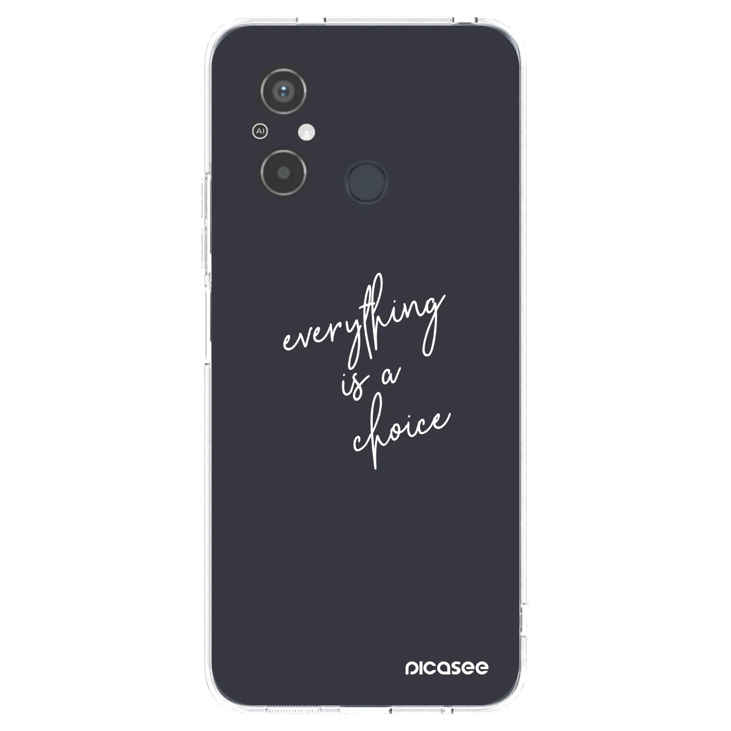 Picasee διαφανής θήκη σιλικόνης Xiaomi Redmi 12C - Everything is a choice