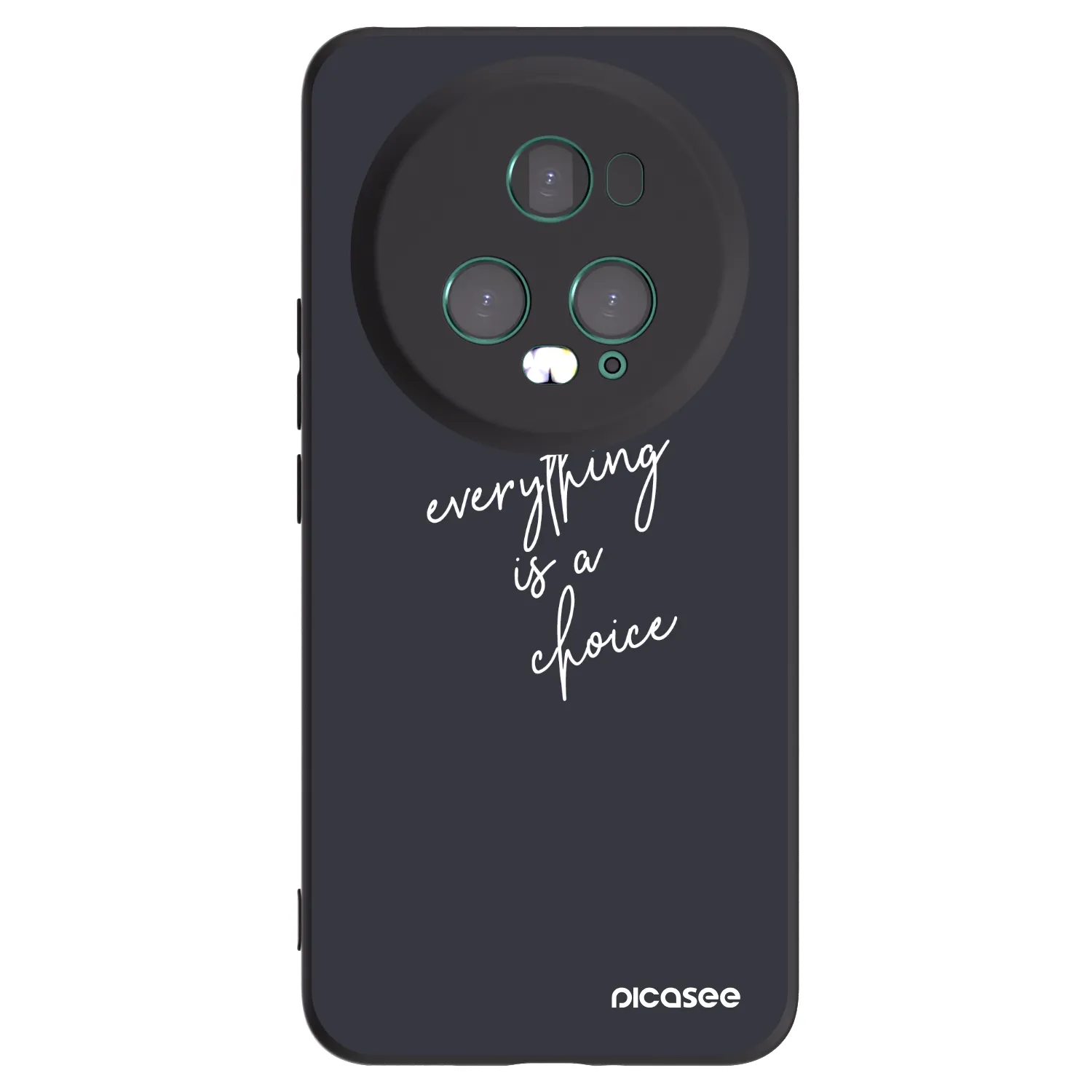 Picasee Μαύρη θήκη σιλικόνης για Honor Magic5 Pro - Everything is a choice