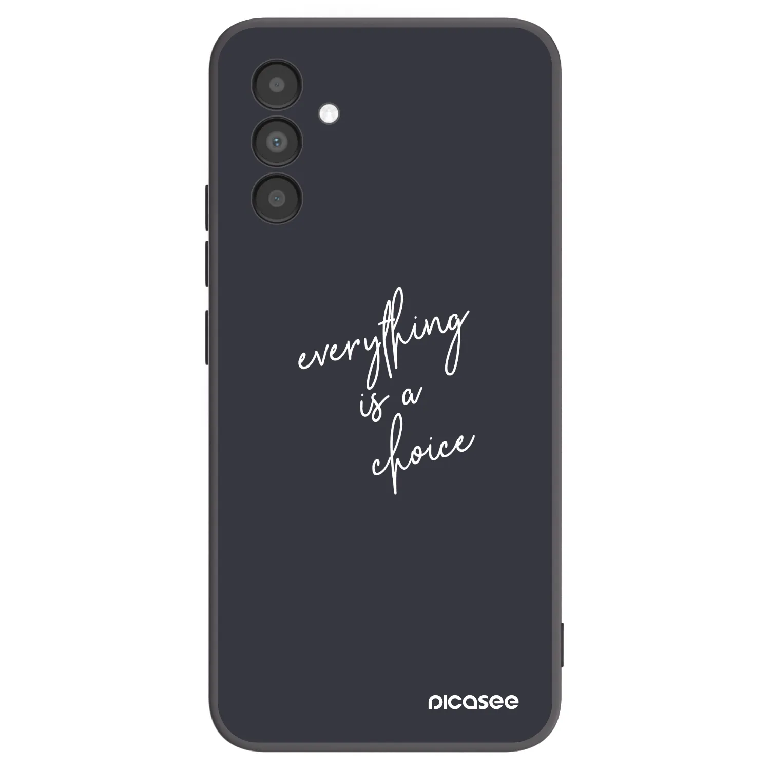 Picasee Μαύρη θήκη σιλικόνης για Samsung Galaxy A04s A047F - Everything is a choice