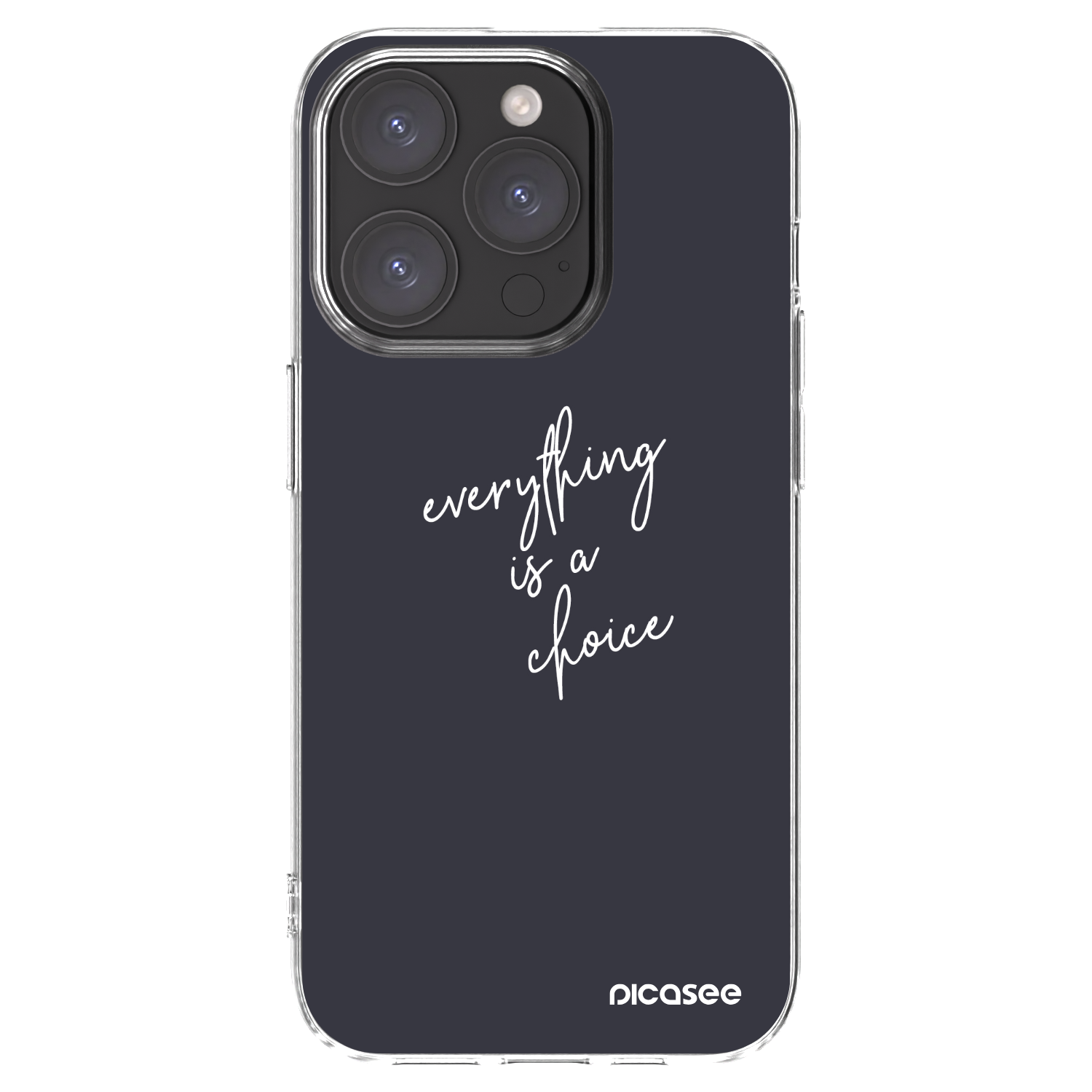 Picasee διαφανής θήκη σιλικόνης Apple iPhone 15 Pro - Everything is a choice