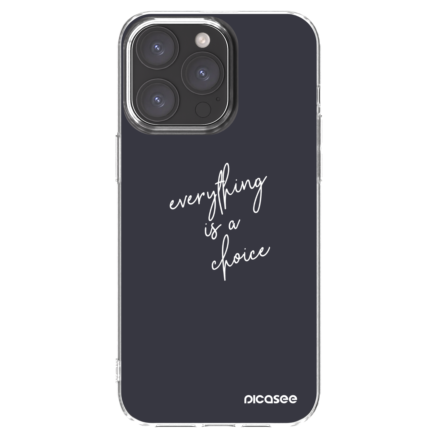 Picasee διαφανής θήκη σιλικόνης Apple iPhone 15 Pro Max - Everything is a choice