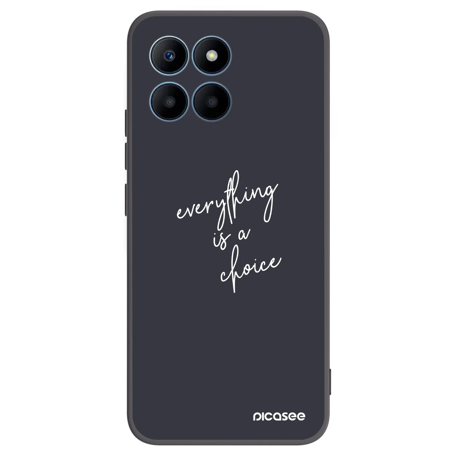 Picasee Μαύρη θήκη σιλικόνης για Honor 70 Lite - Everything is a choice