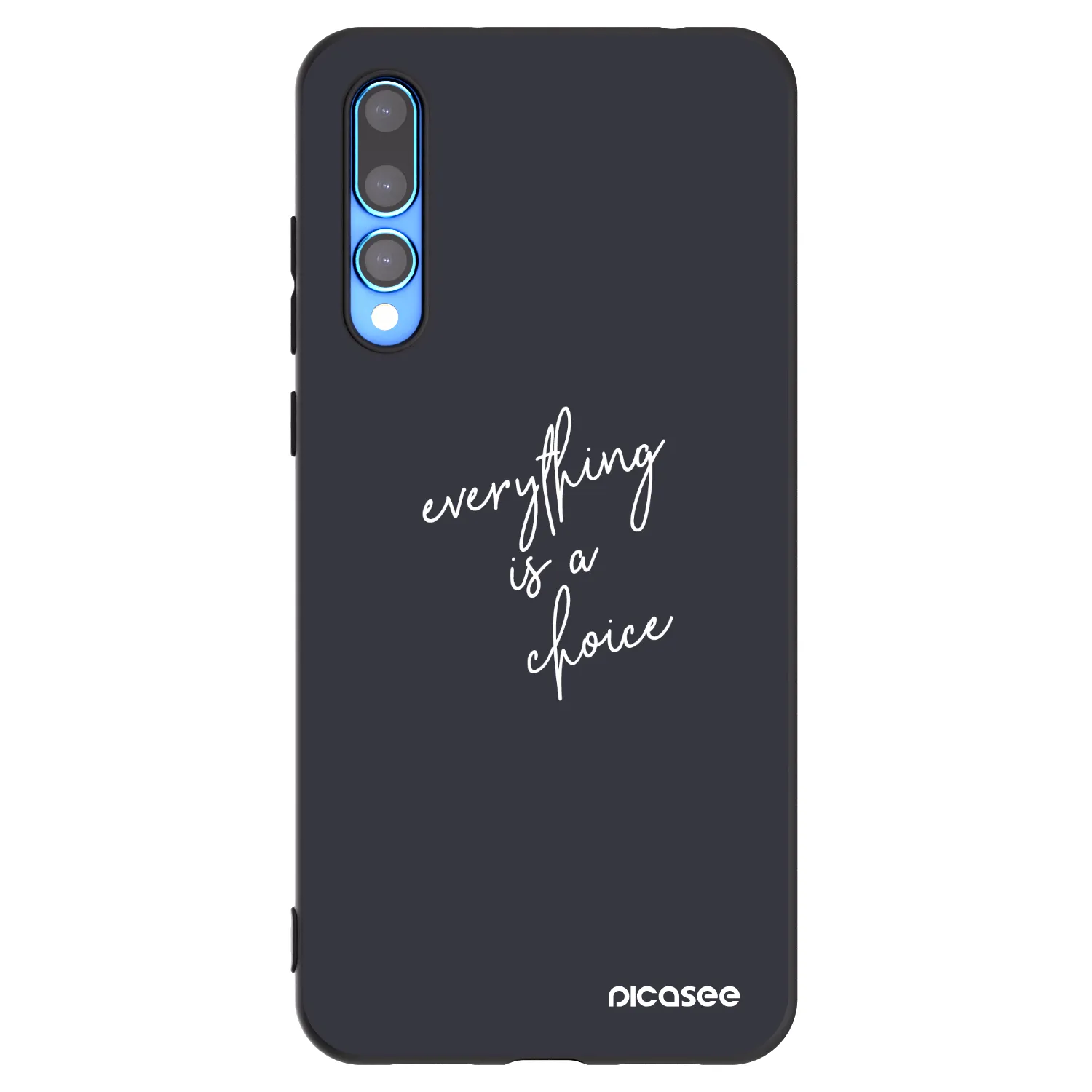 Picasee Μαύρη θήκη σιλικόνης για Huawei P20 Pro - Everything is a choice