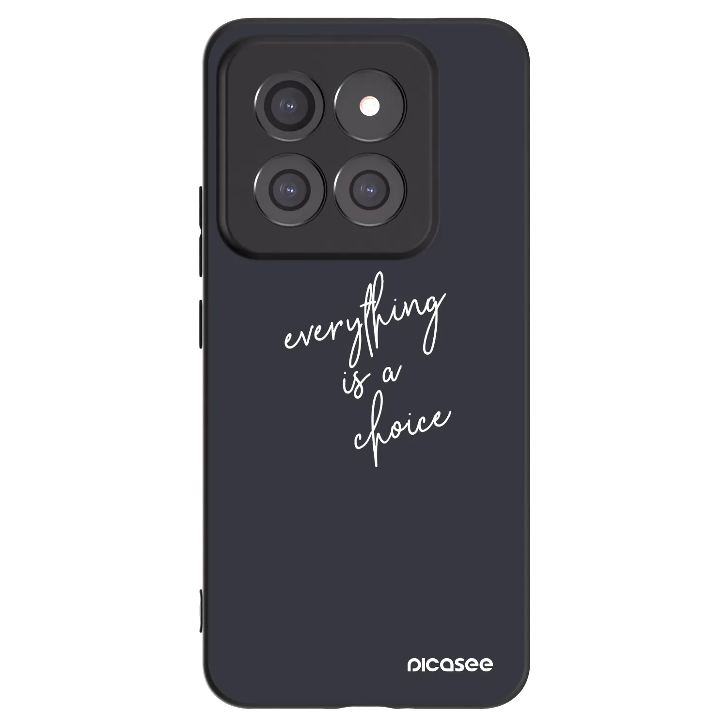 Picasee Μαύρη θήκη σιλικόνης για Xiaomi 14 Pro - Everything is a choice
