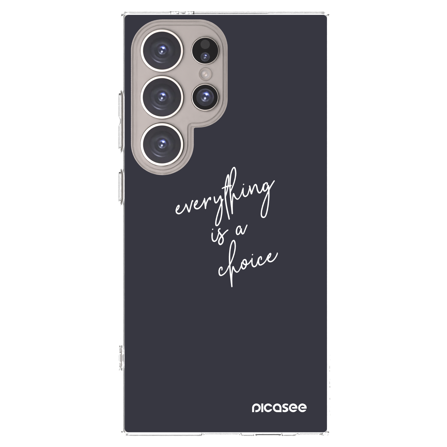 Picasee διαφανής θήκη σιλικόνης Samsung Galaxy S24 Ultra S928B 5G - Everything is a choice