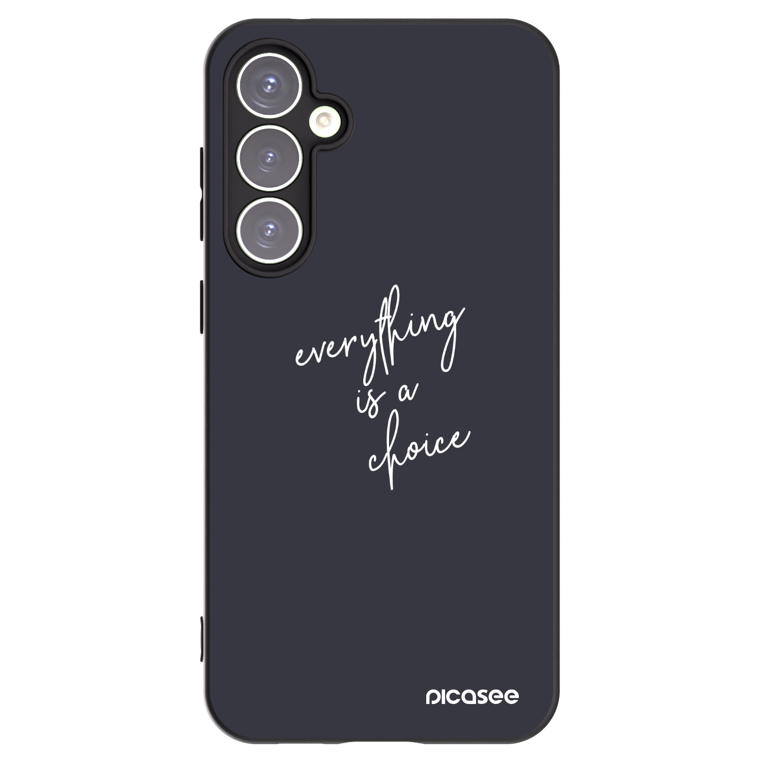 Picasee Μαύρη θήκη σιλικόνης για Samsung Galaxy S23 FE S711B - Everything is a choice