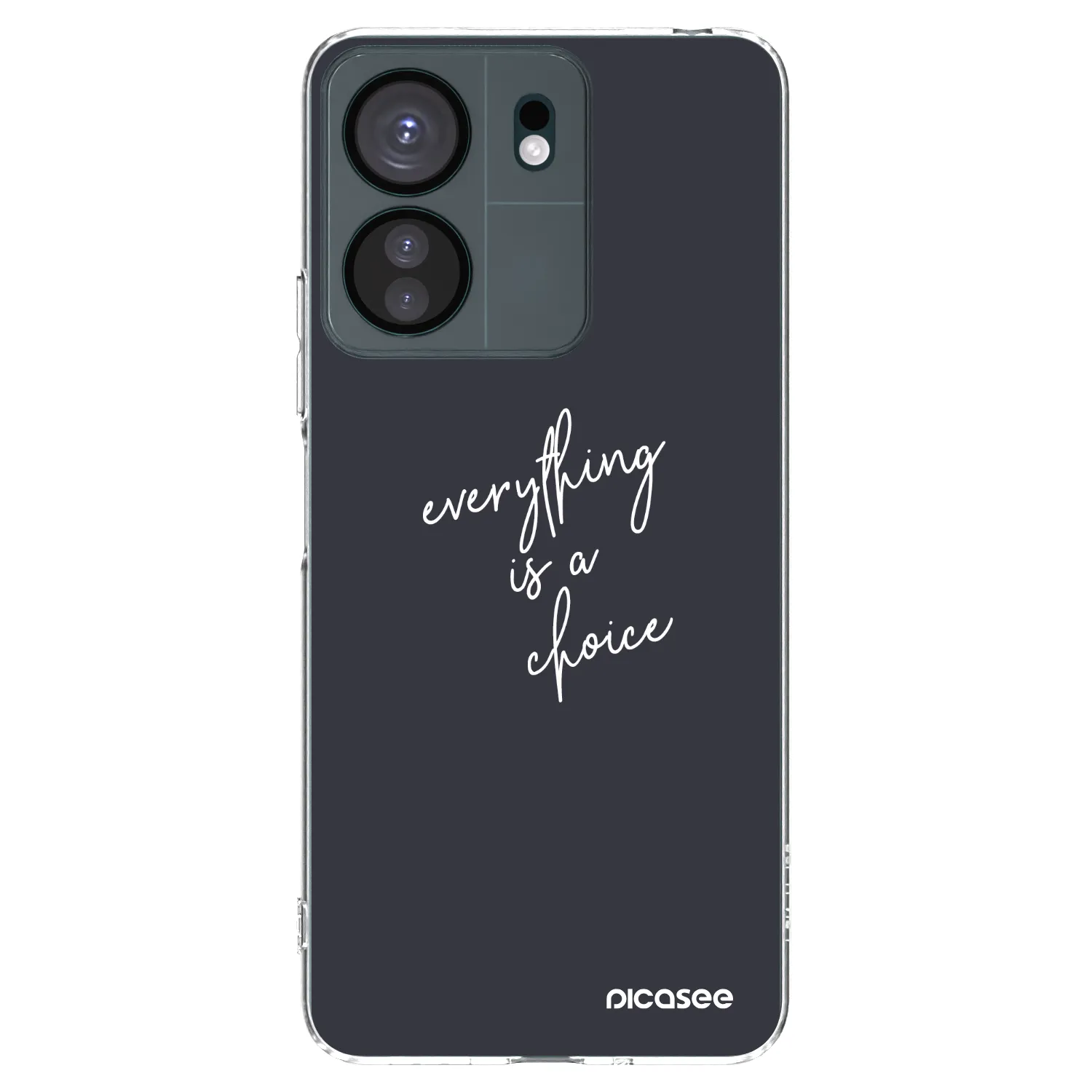 Picasee διαφανής θήκη σιλικόνης Xiaomi Redmi 13C 4G - Everything is a choice