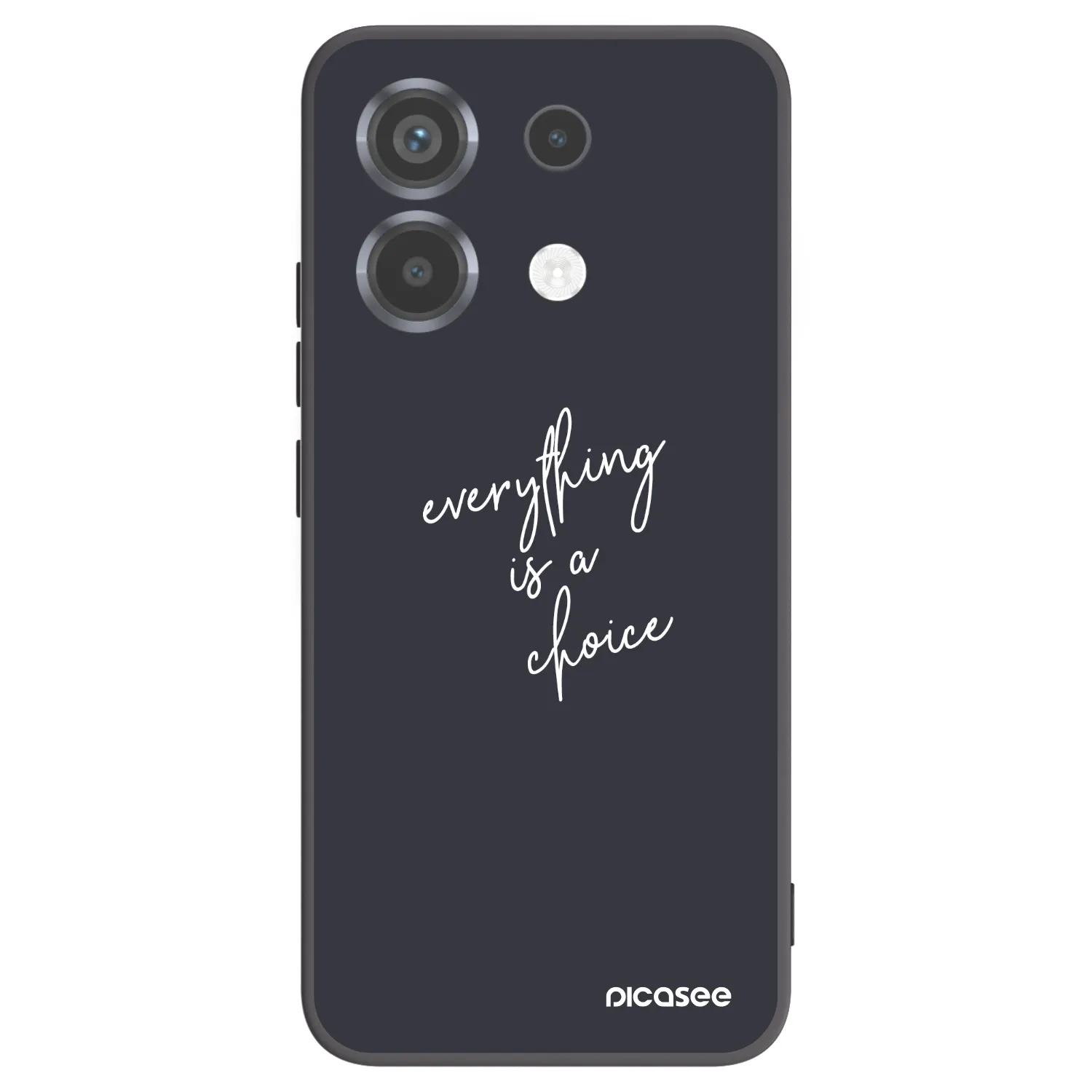 Picasee Μαύρη θήκη σιλικόνης για Xiaomi Poco X6 - Everything is a choice