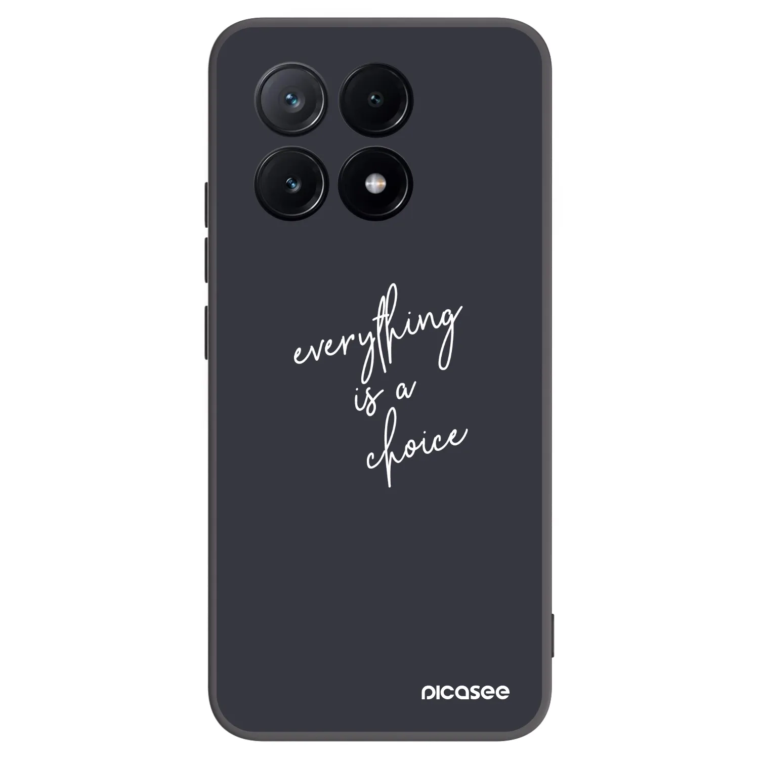 Picasee Μαύρη θήκη σιλικόνης για Xiaomi Poco X6 Pro - Everything is a choice